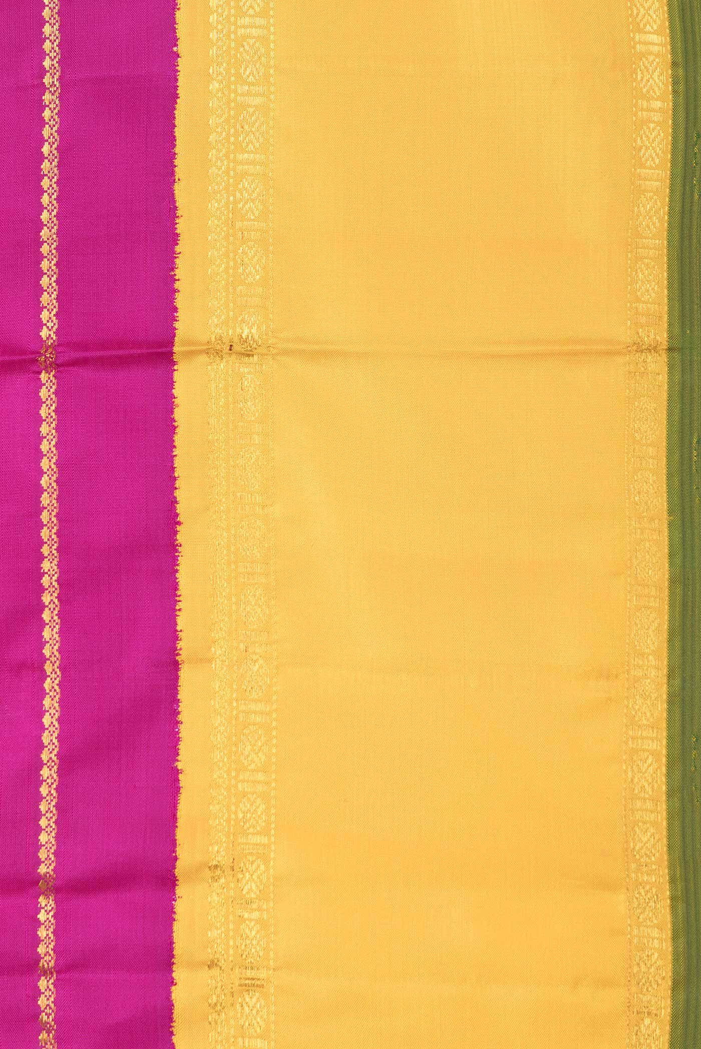 Pure Silk Pure Zari Pink Dual Tone Kanchipuram Saree