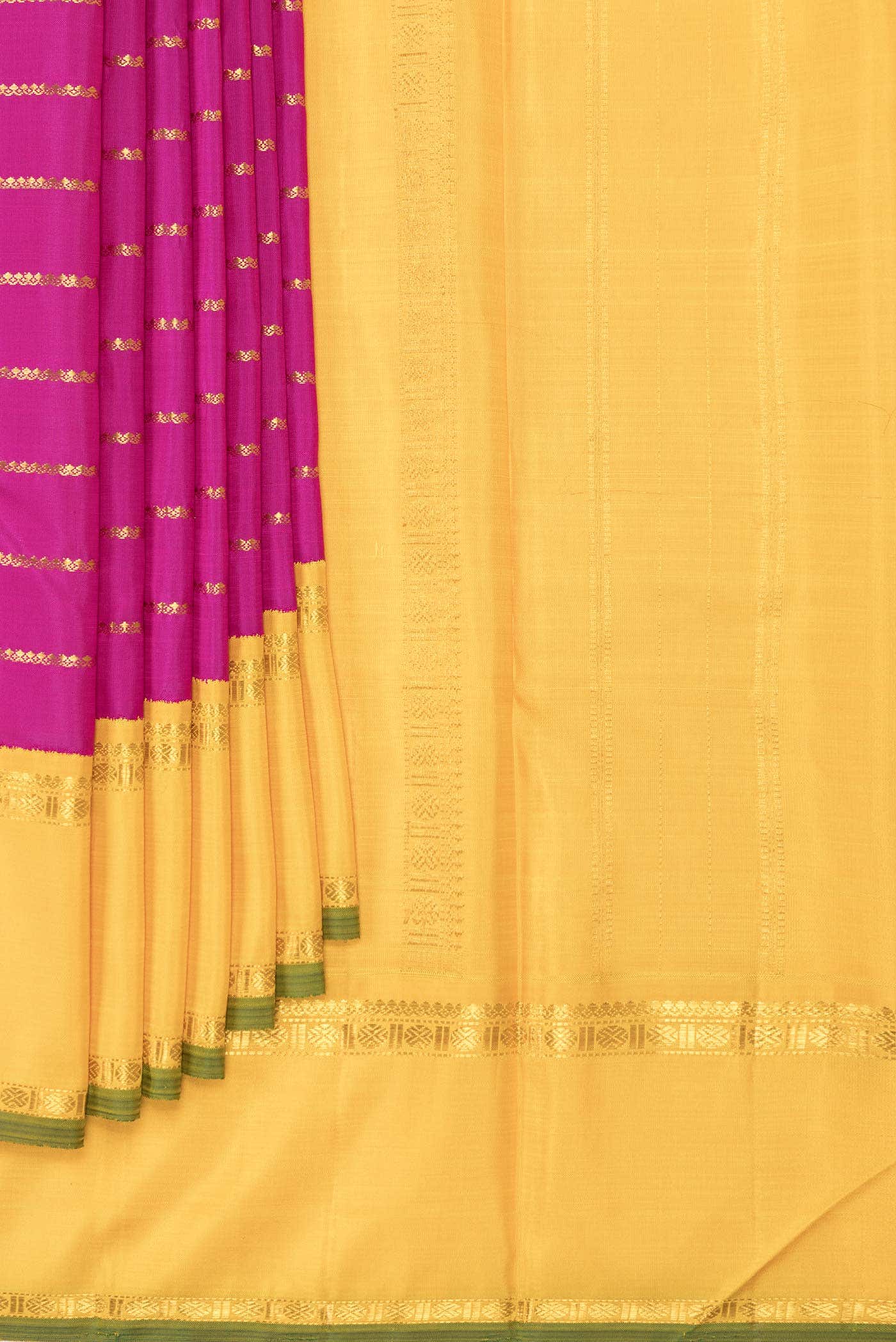 Pure Silk Pure Zari Pink Dual Tone Kanchipuram Saree
