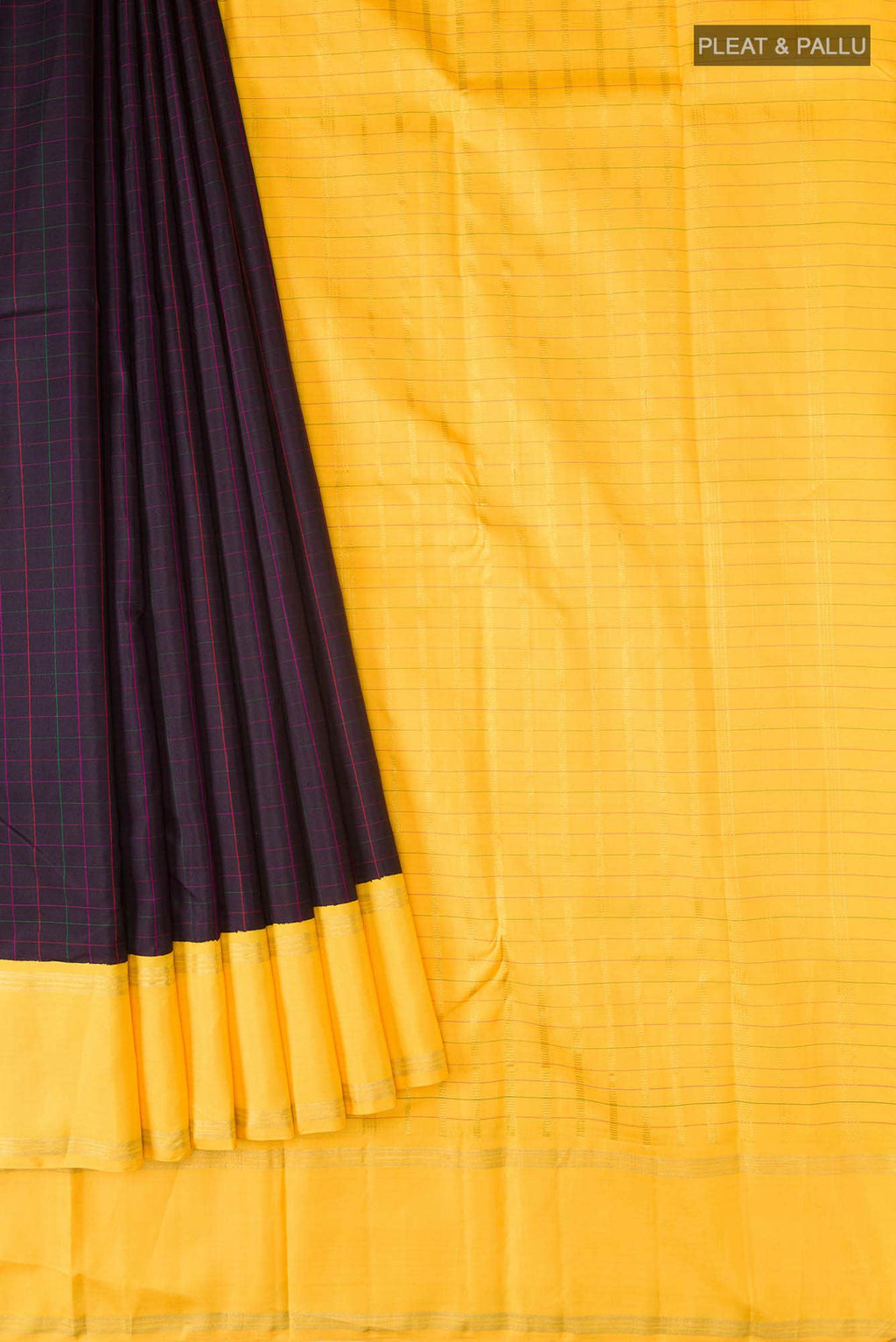 Navy Blue Kanchipuram Silk Saree