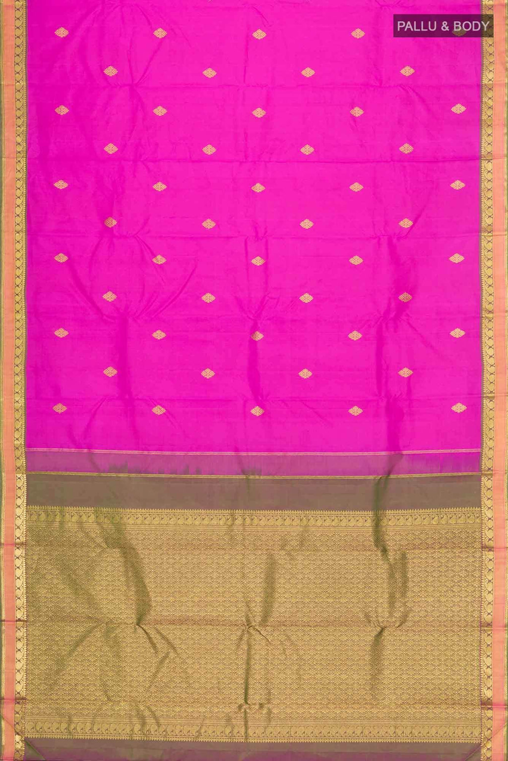 Pink Kanchipuram Silk Saree