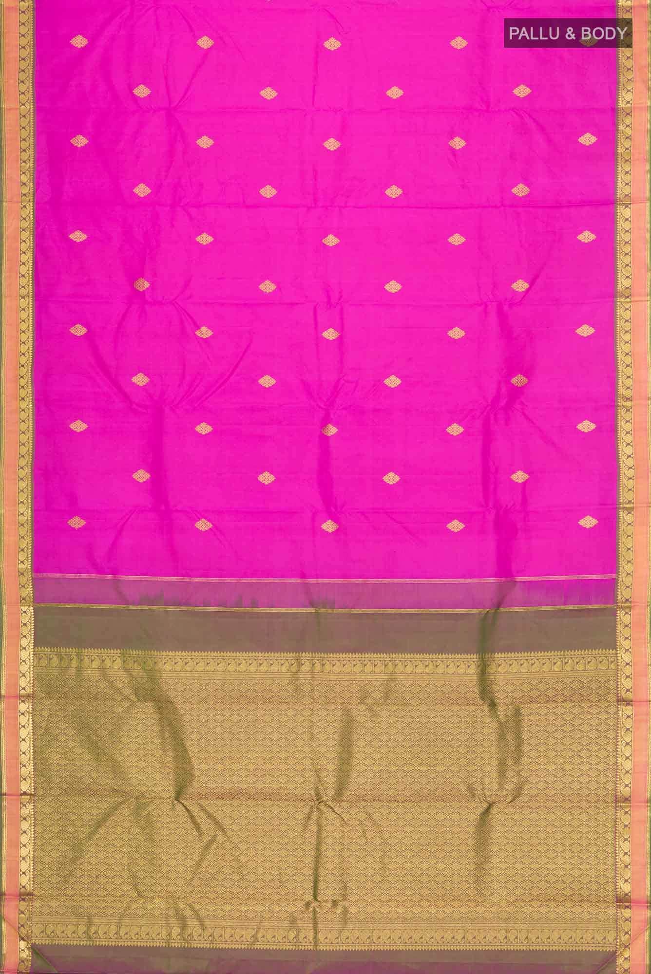 Pink Kanchipuram Silk Saree