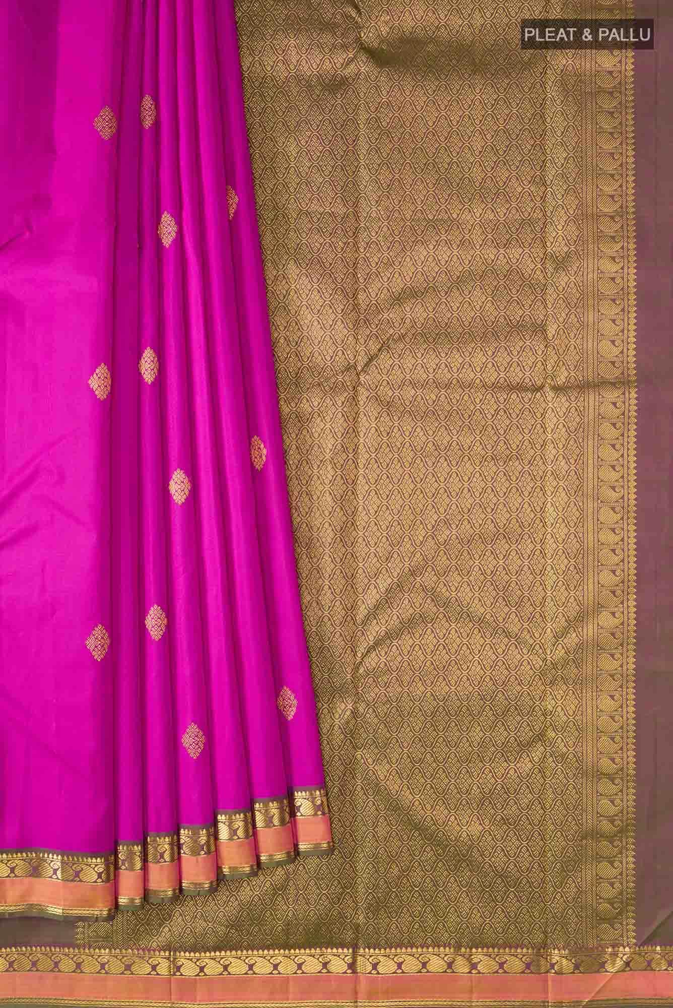 Pink Kanchipuram Silk Saree