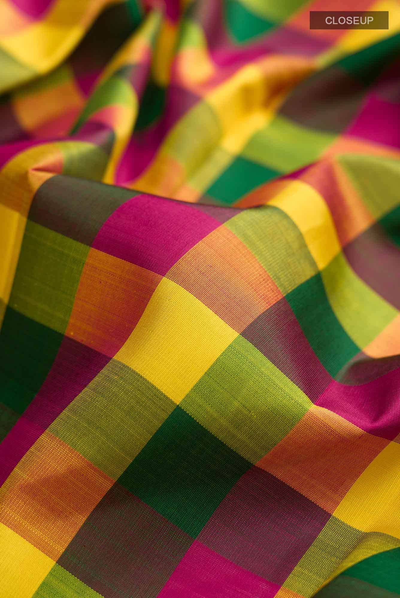 Multi Kanchipuram Silk Saree