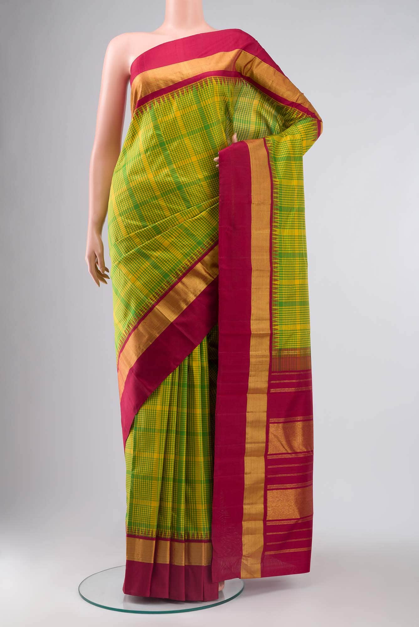 Multi Kanchipuram Silk Saree