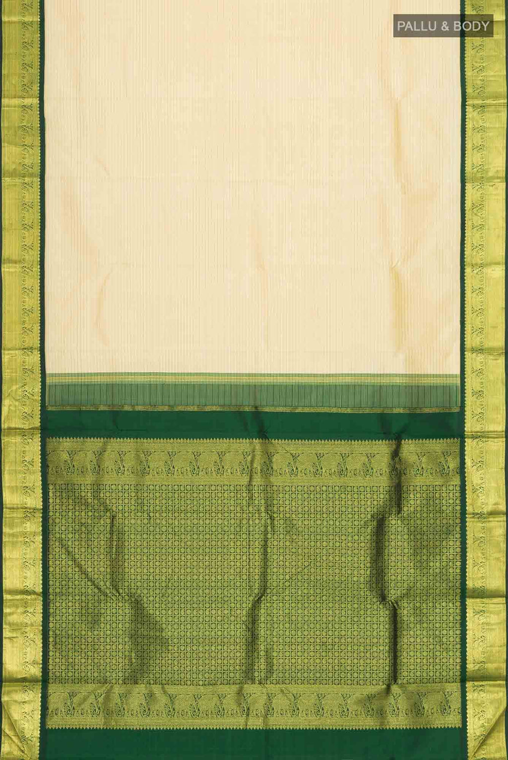 Sandal Kanchipuram Silk Saree