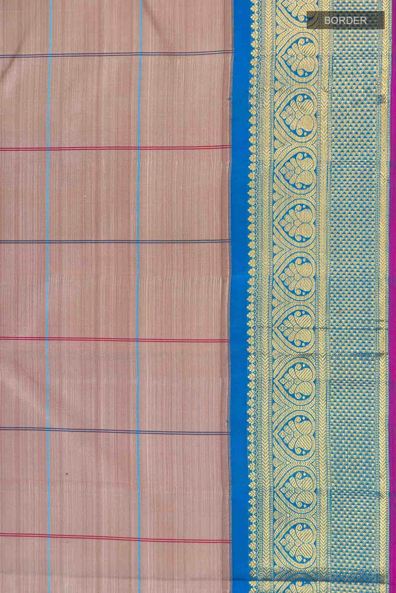 Brown Kanchipuram Silk Saree