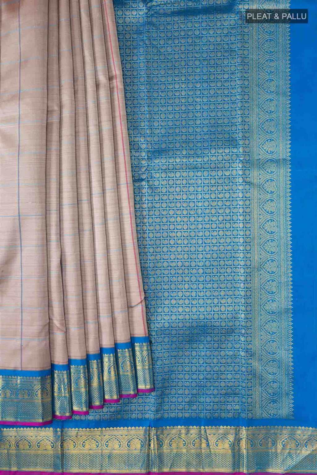 Brown Kanchipuram Silk Saree