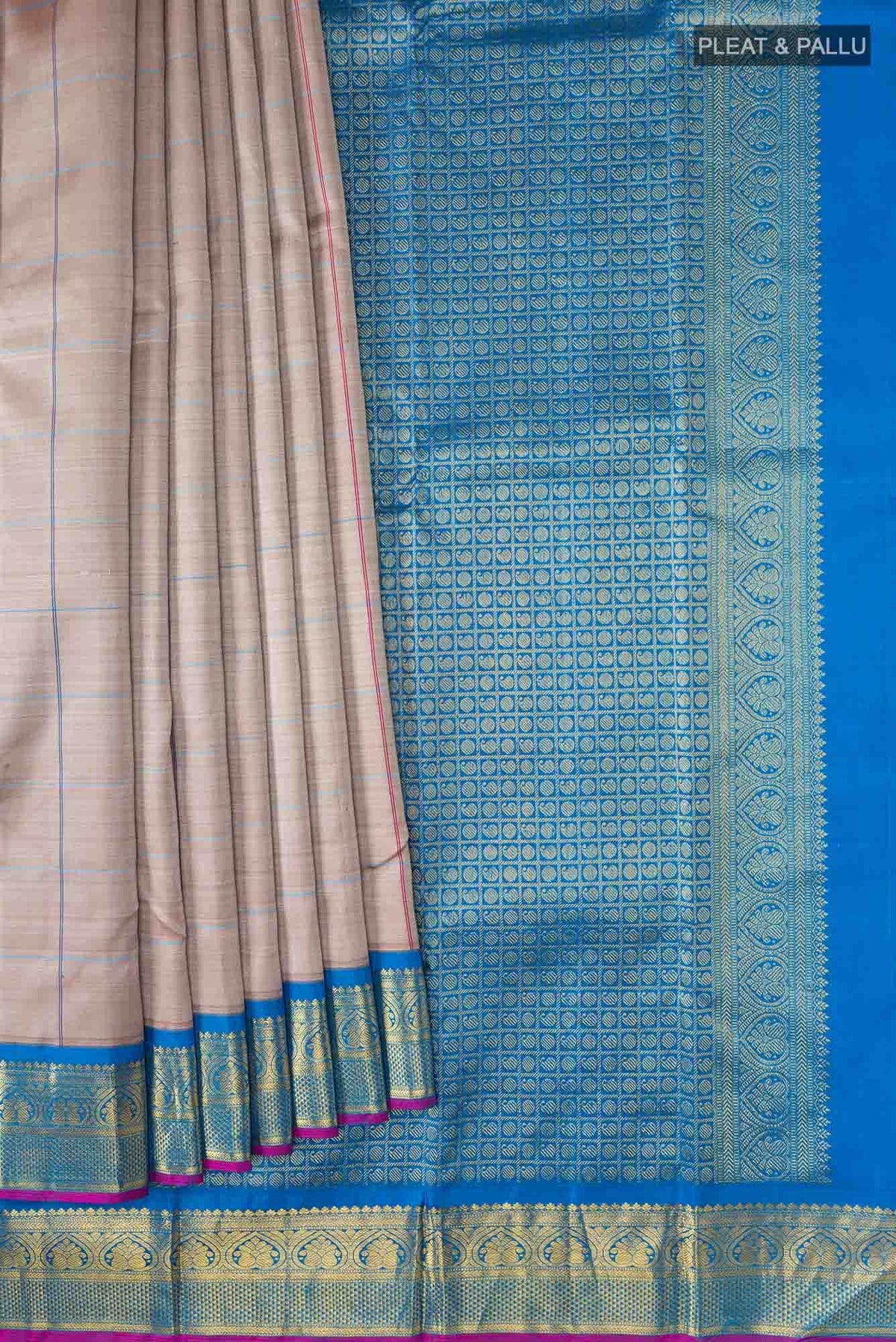 Brown Kanjivaram Silk Saree
