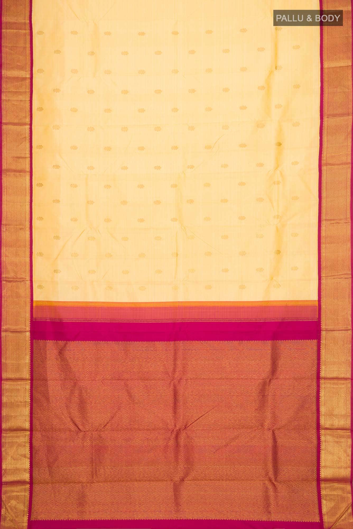 Sandal Kanchipuram Silk Saree