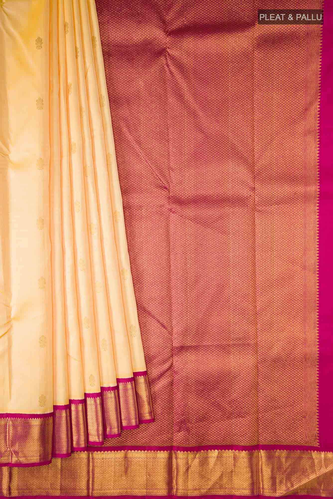 Sandal Kanchipuram Silk Saree