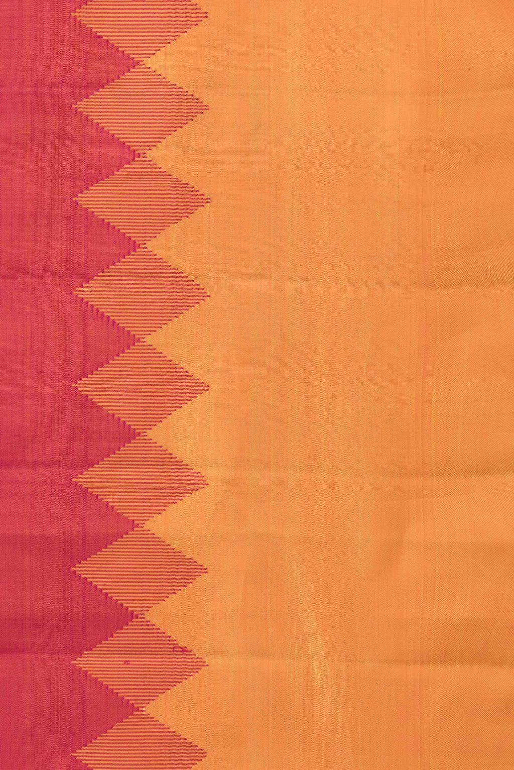 Dark Pink Dual Tone Kanchipuram Silk Saree