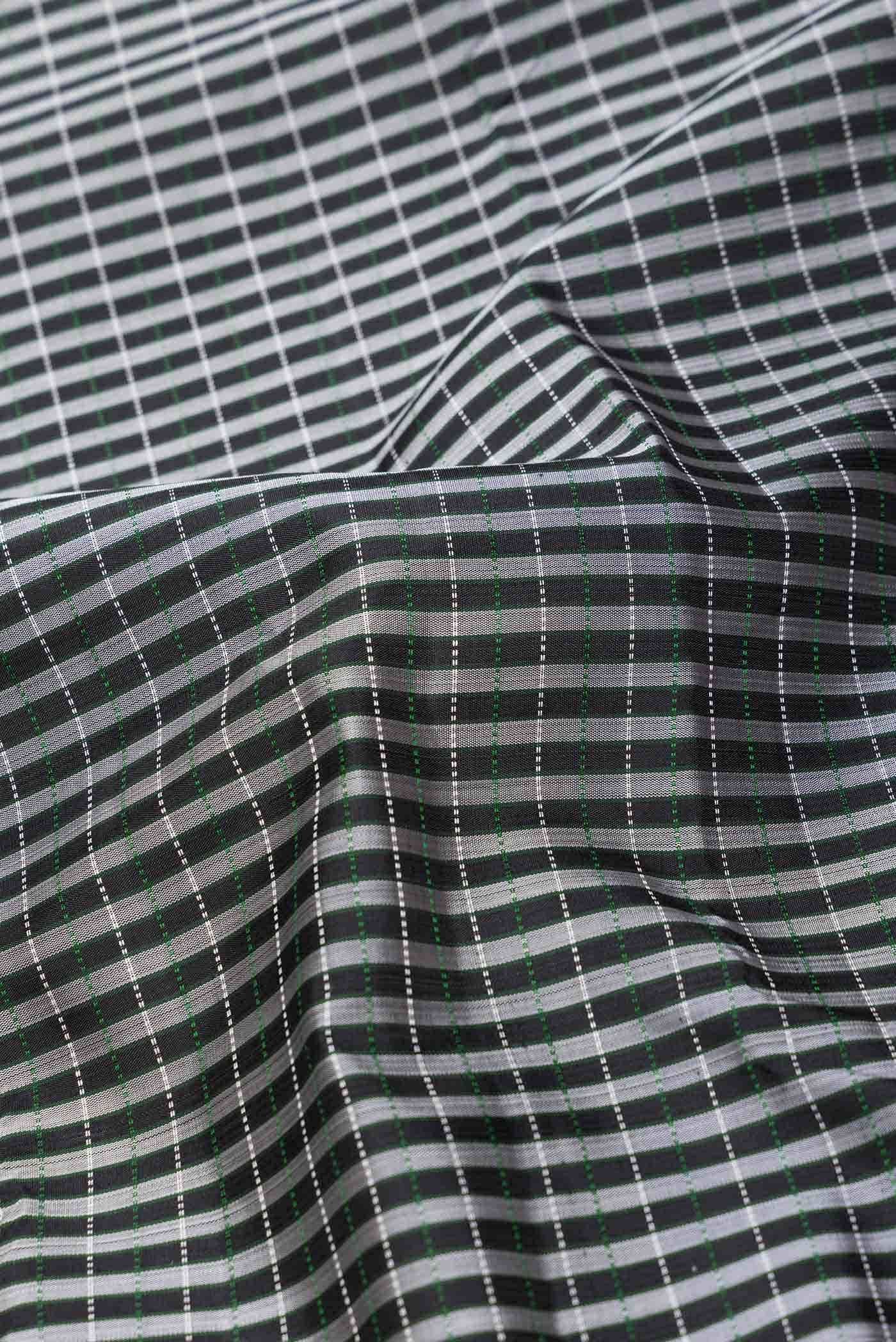 Black Dual Tone Kanchipuram Silk Saree