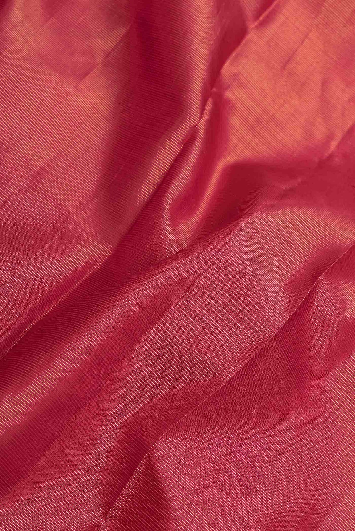 Dark Pink Dual Tone Kanjivaram Silk Saree