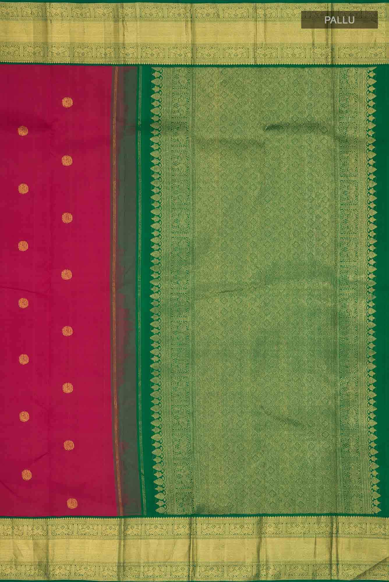 Maroon Kanchipuram Silk Saree