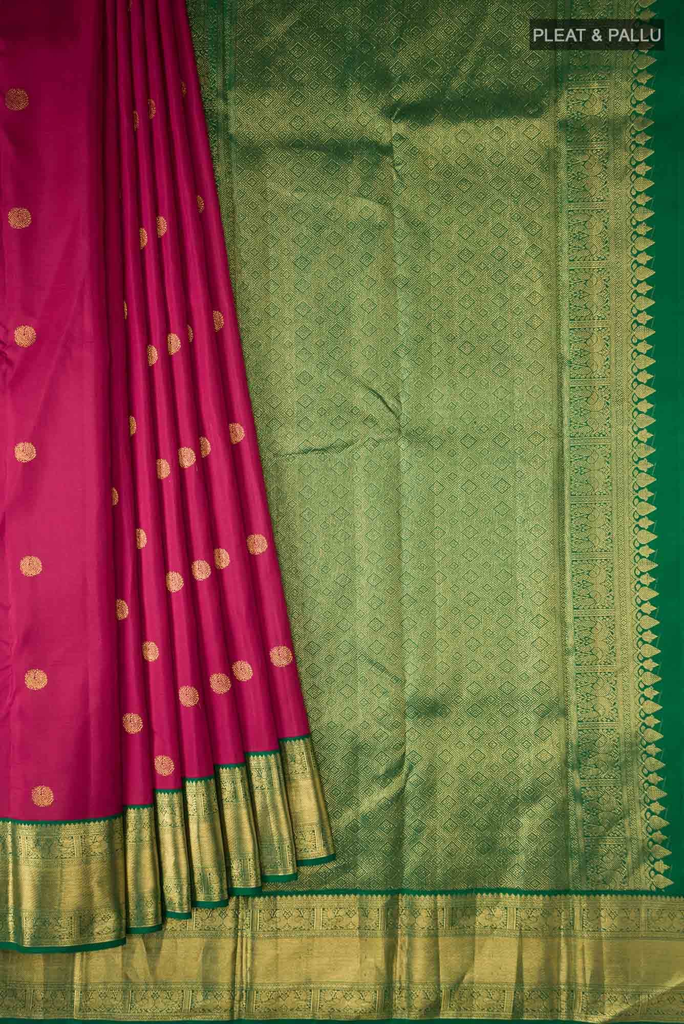 Maroon Kanchipuram Silk Saree