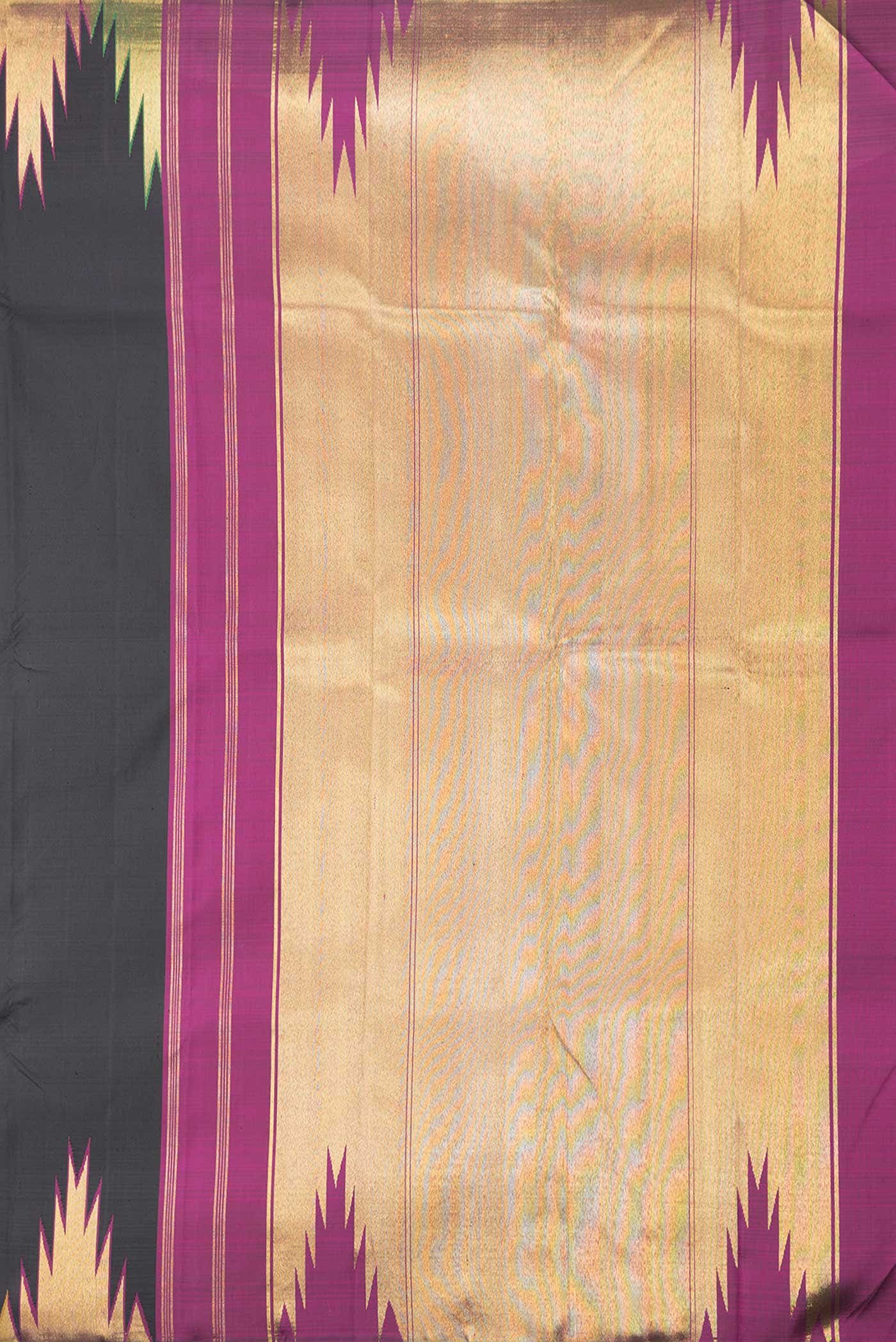Black Kanchipuram Silk Saree