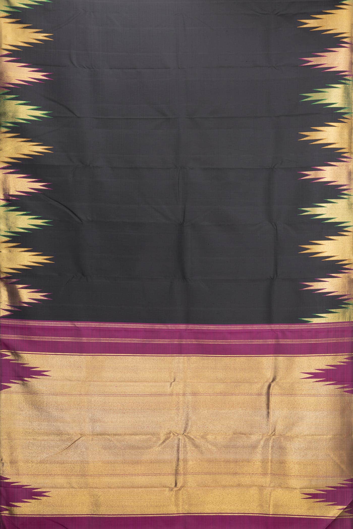 Black Kanchipuram Silk Saree