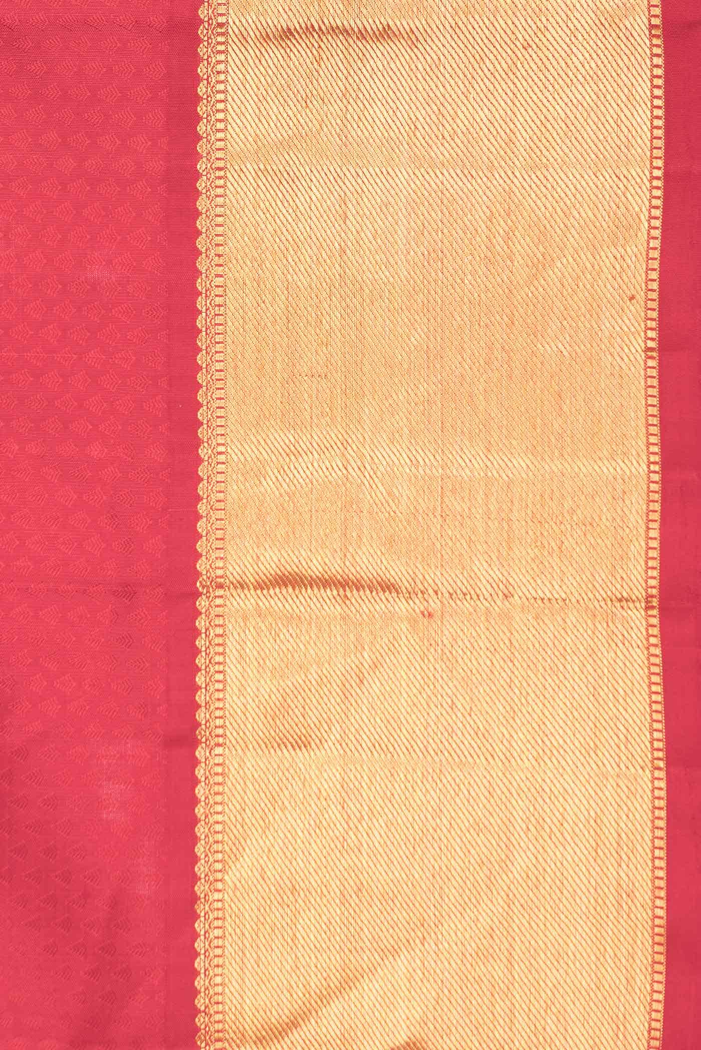 Pure Silk Pure Zari Red Dual Tone Kanjivaram Saree