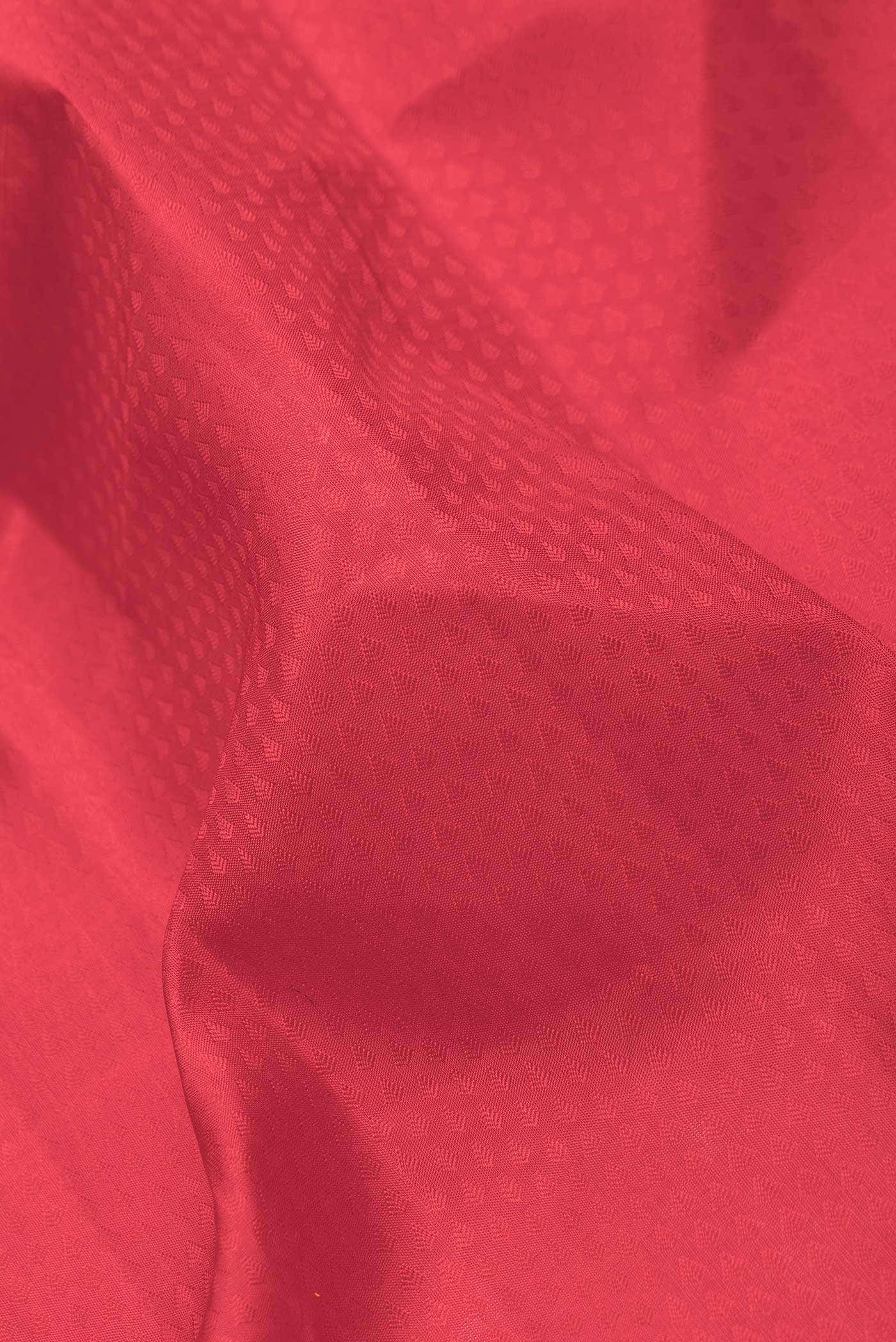 Pure Silk Pure Zari Red Dual Tone Kanchipuram Saree
