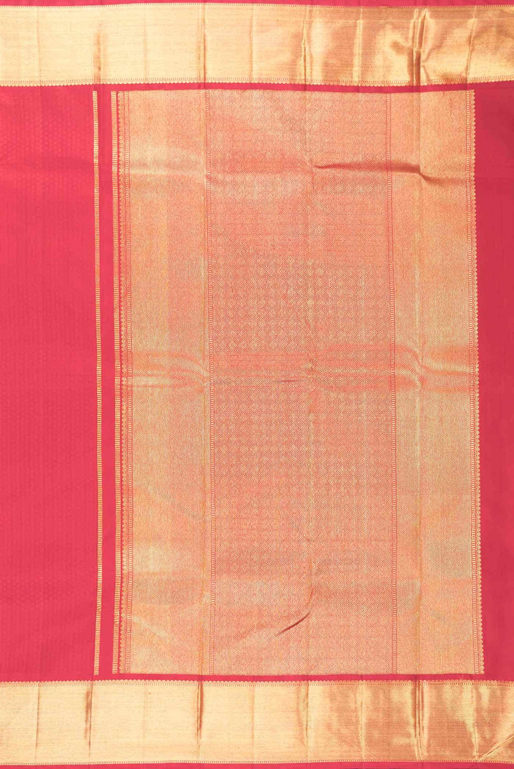 Pure Silk Pure Zari Red Dual Tone Kanchipuram Saree