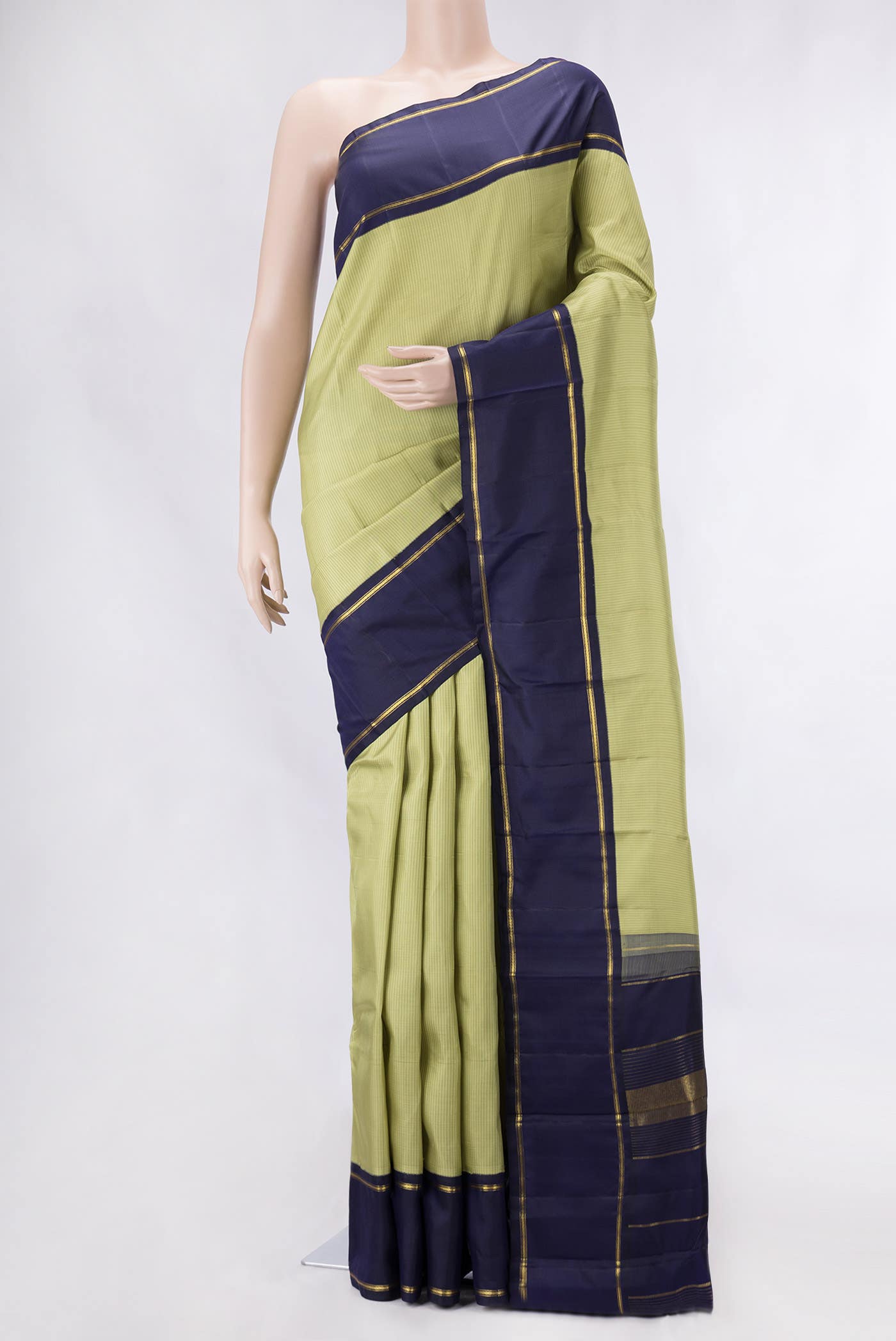 Pure Silk Pure Zari Green Kanchipuram Saree