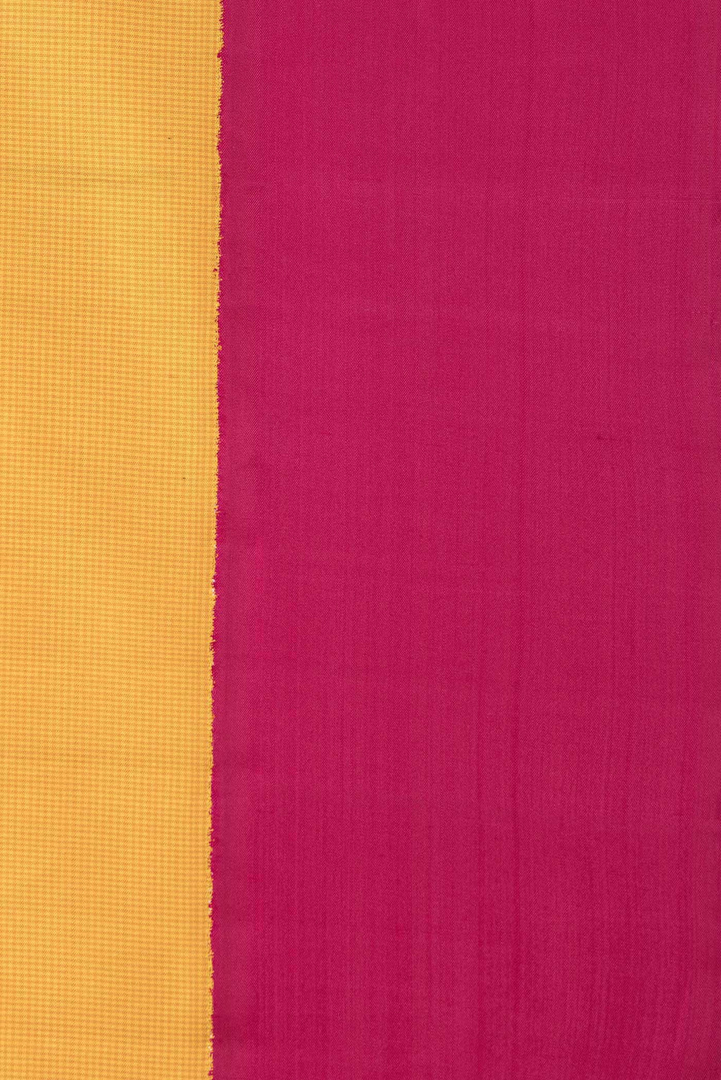 Yellow Dual Tone Kanchipuram Silk Saree