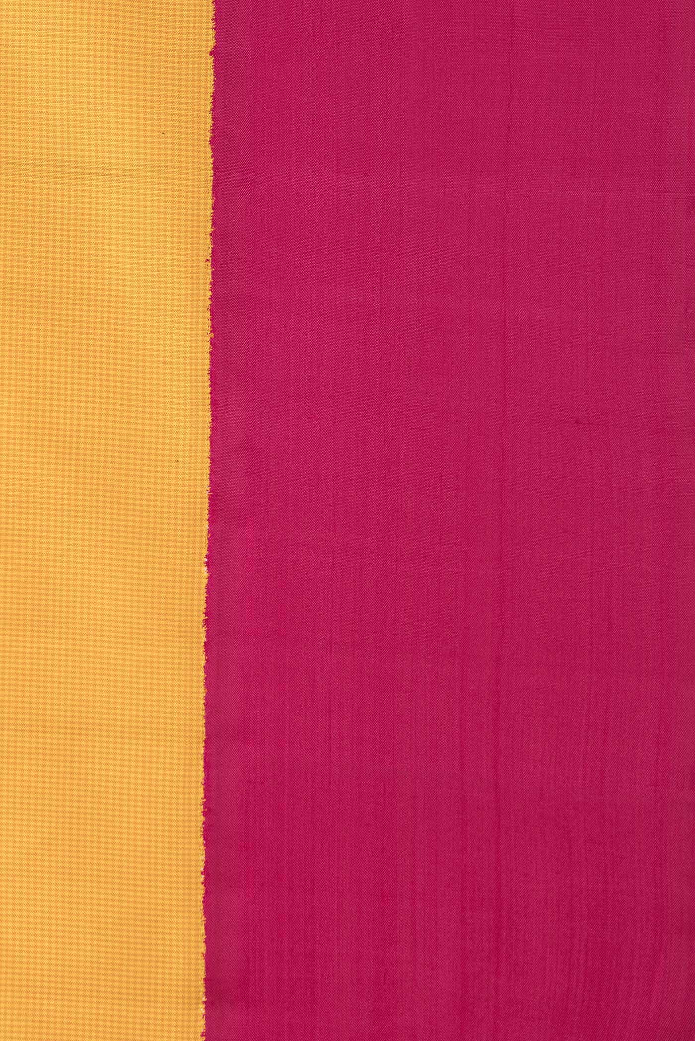 Yellow Dual Tone Kanchipuram Silk Saree