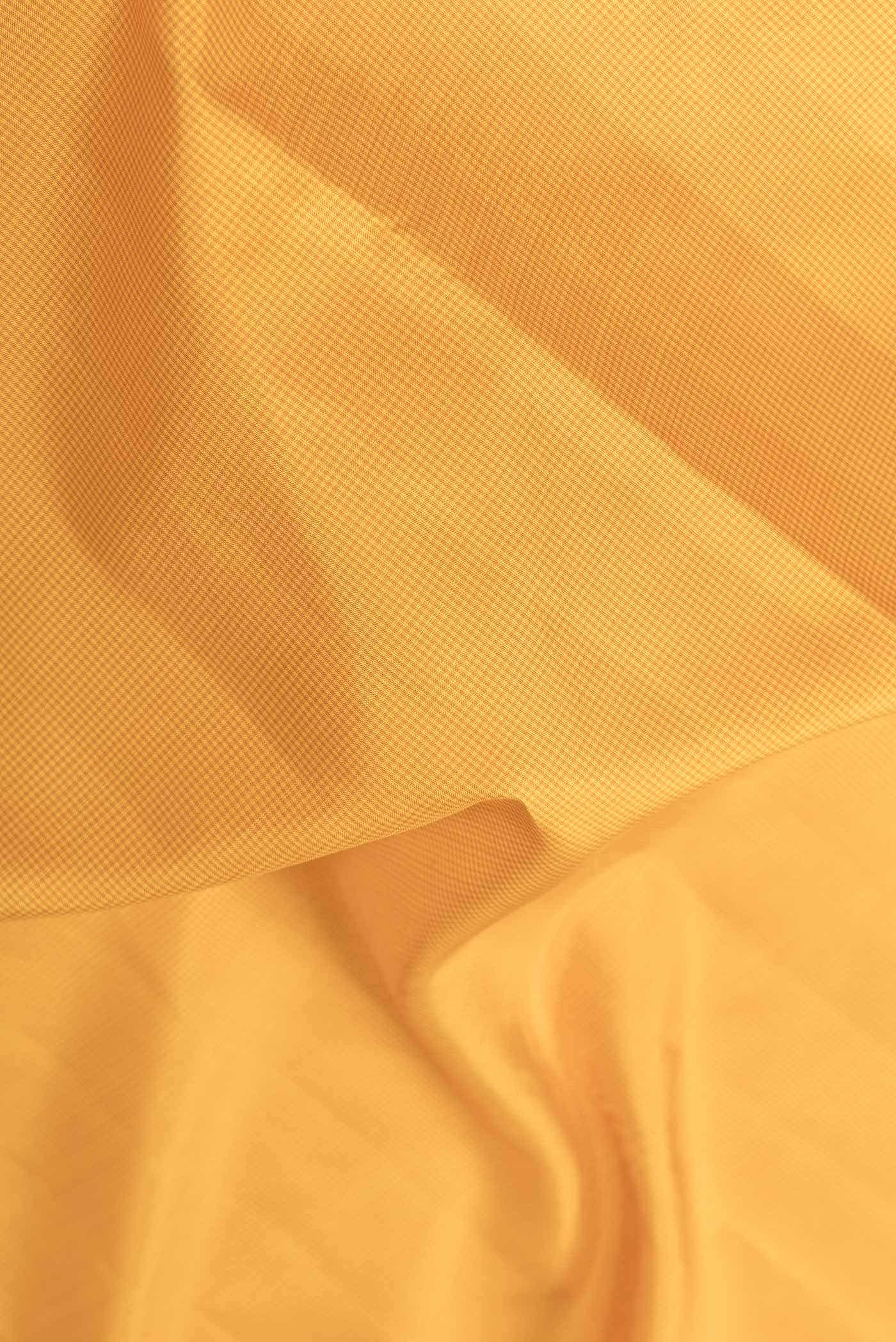 Yellow Dual Tone Kanchipuram Silk Saree