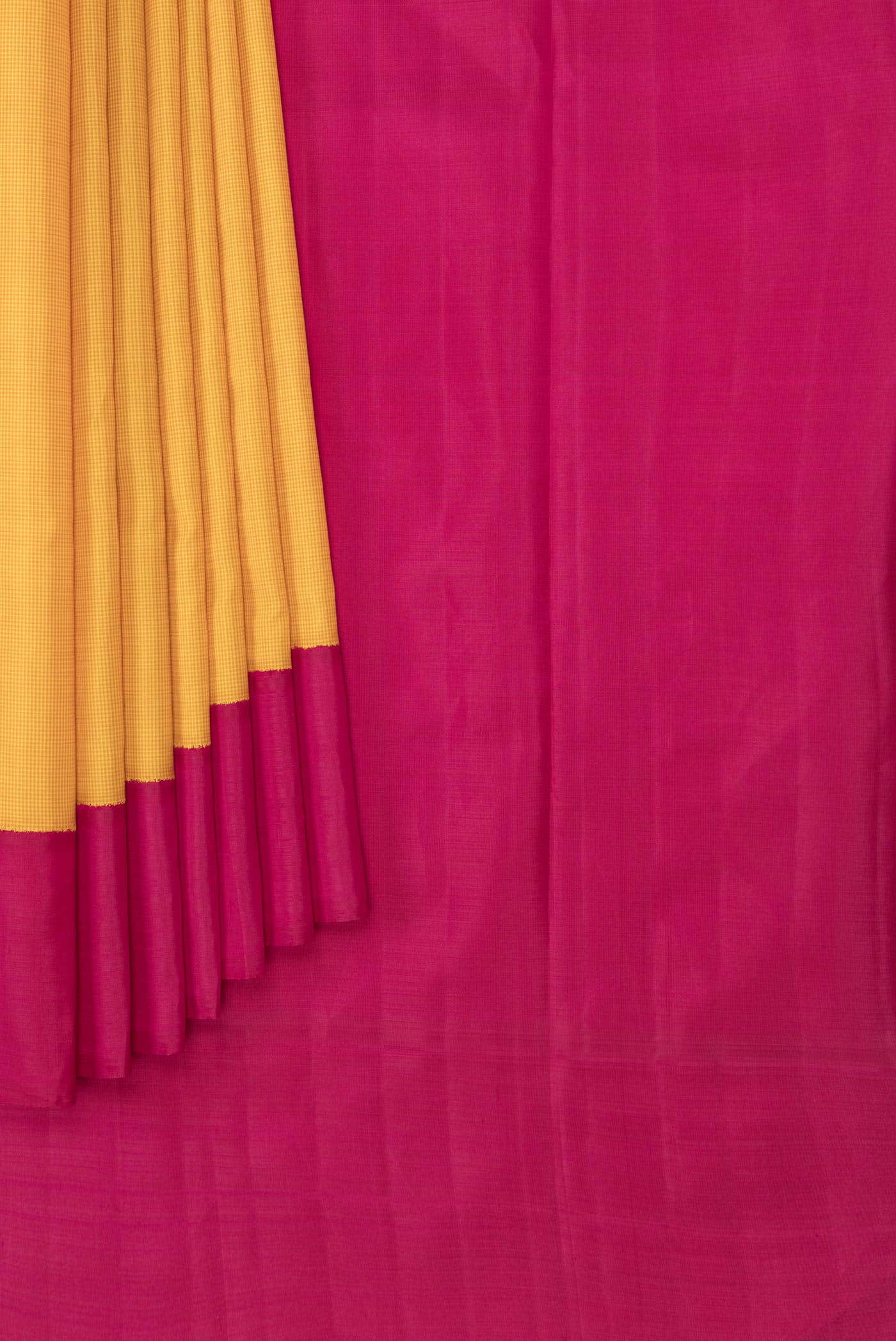 Yellow Dual Tone Kanchipuram Silk Saree