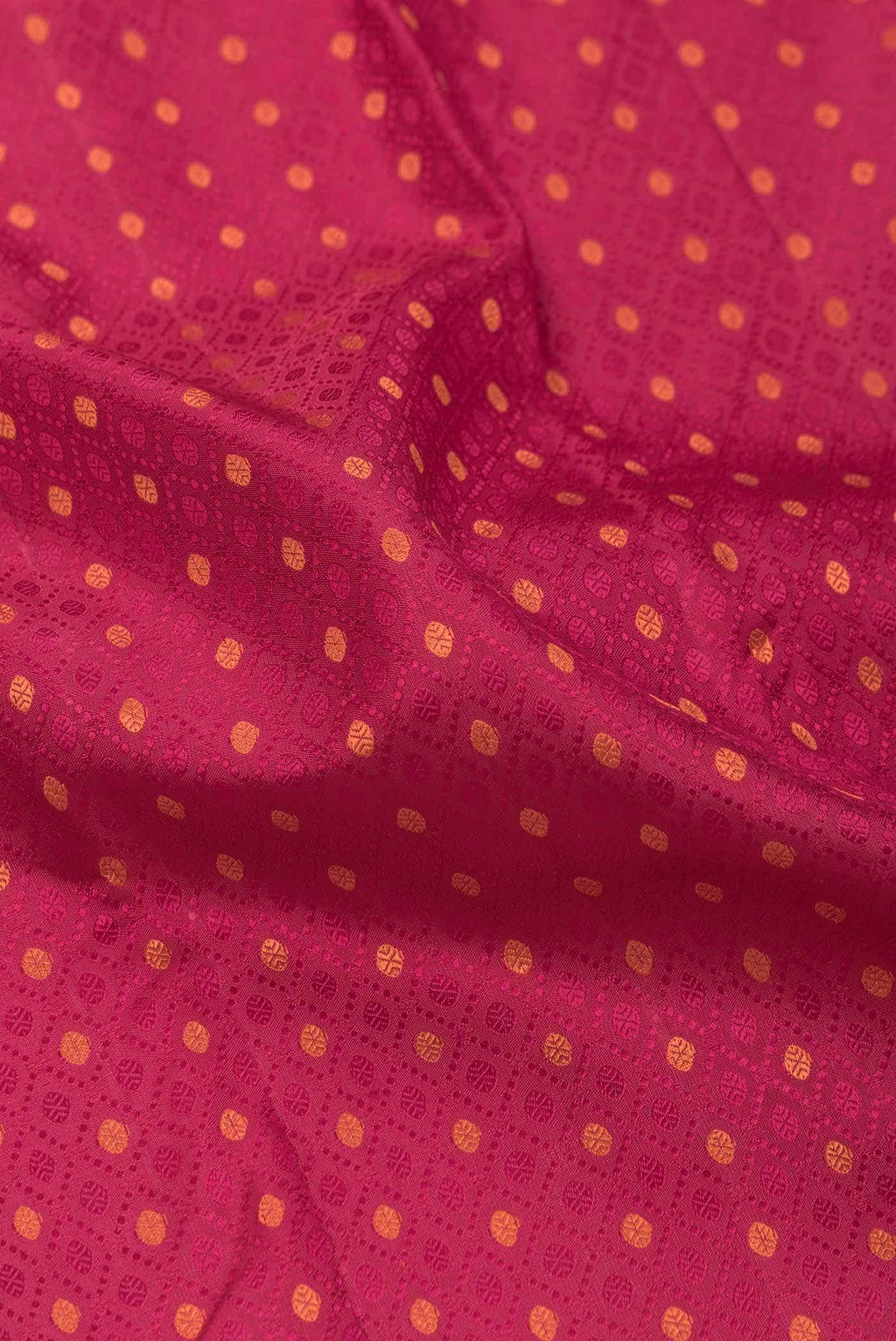 Pure Silk Pure Zari Dark Pink Dual Tone Kanchipuram Saree