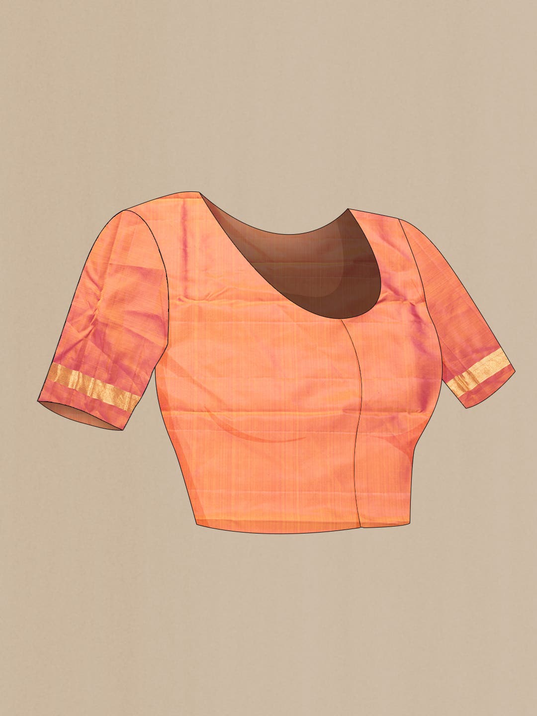 Pure Silk Pure Zari Mustard Dual Tone Kanchipuram Saree