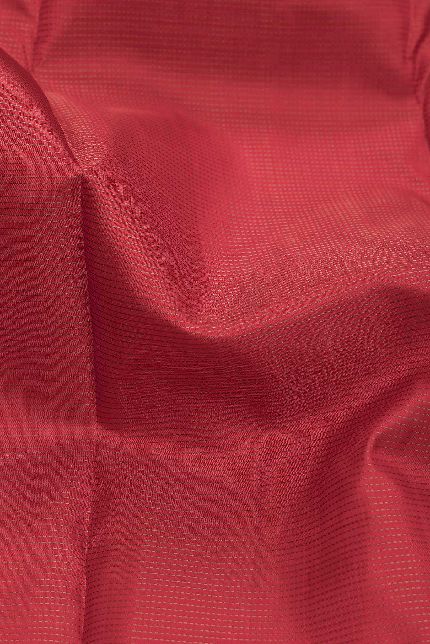 Pure Silk Pure Zari Brick Orange Dual Tone Kanchipuram Saree