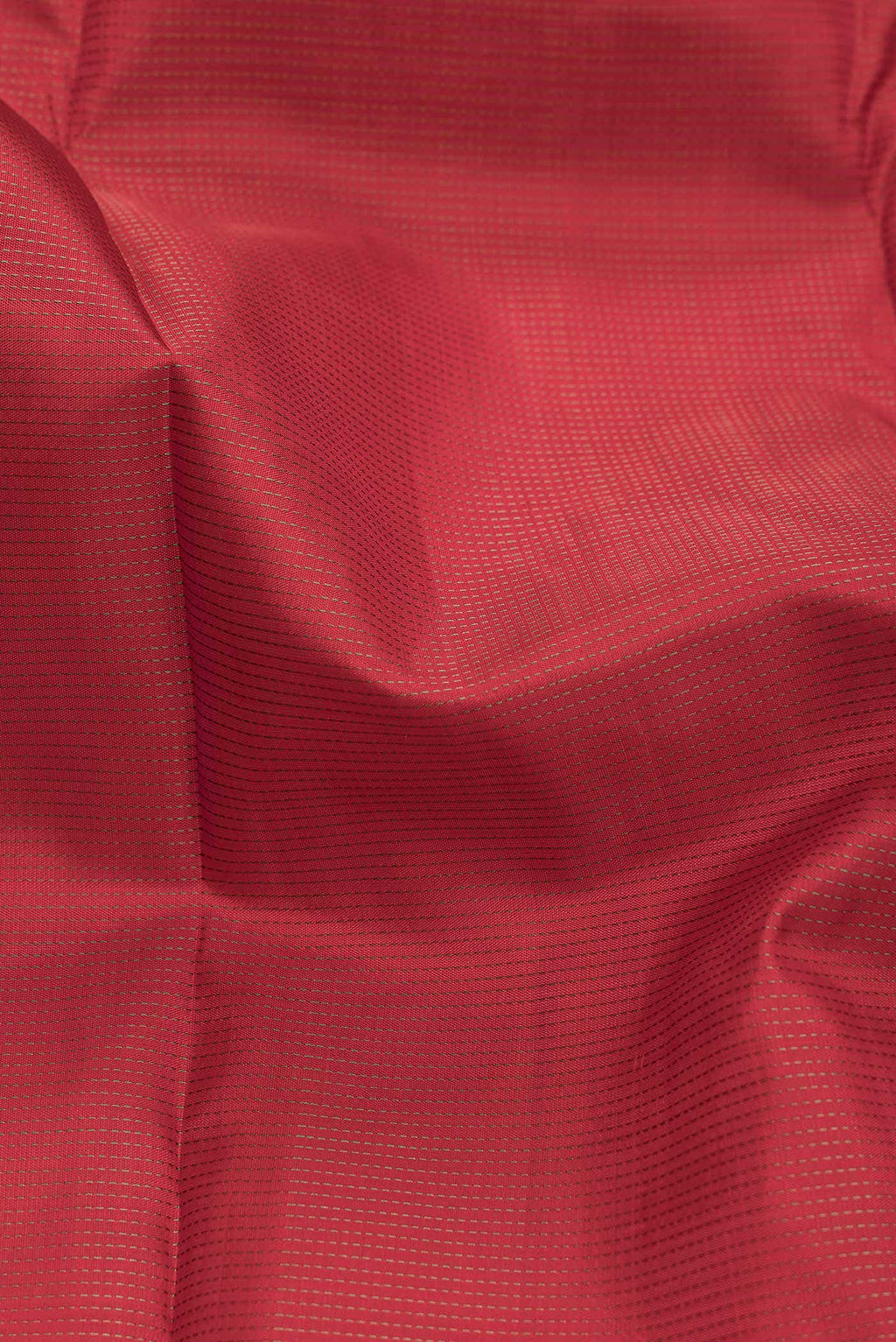 Pure Silk Pure Zari Brick Orange Dual Tone Kanchipuram Saree