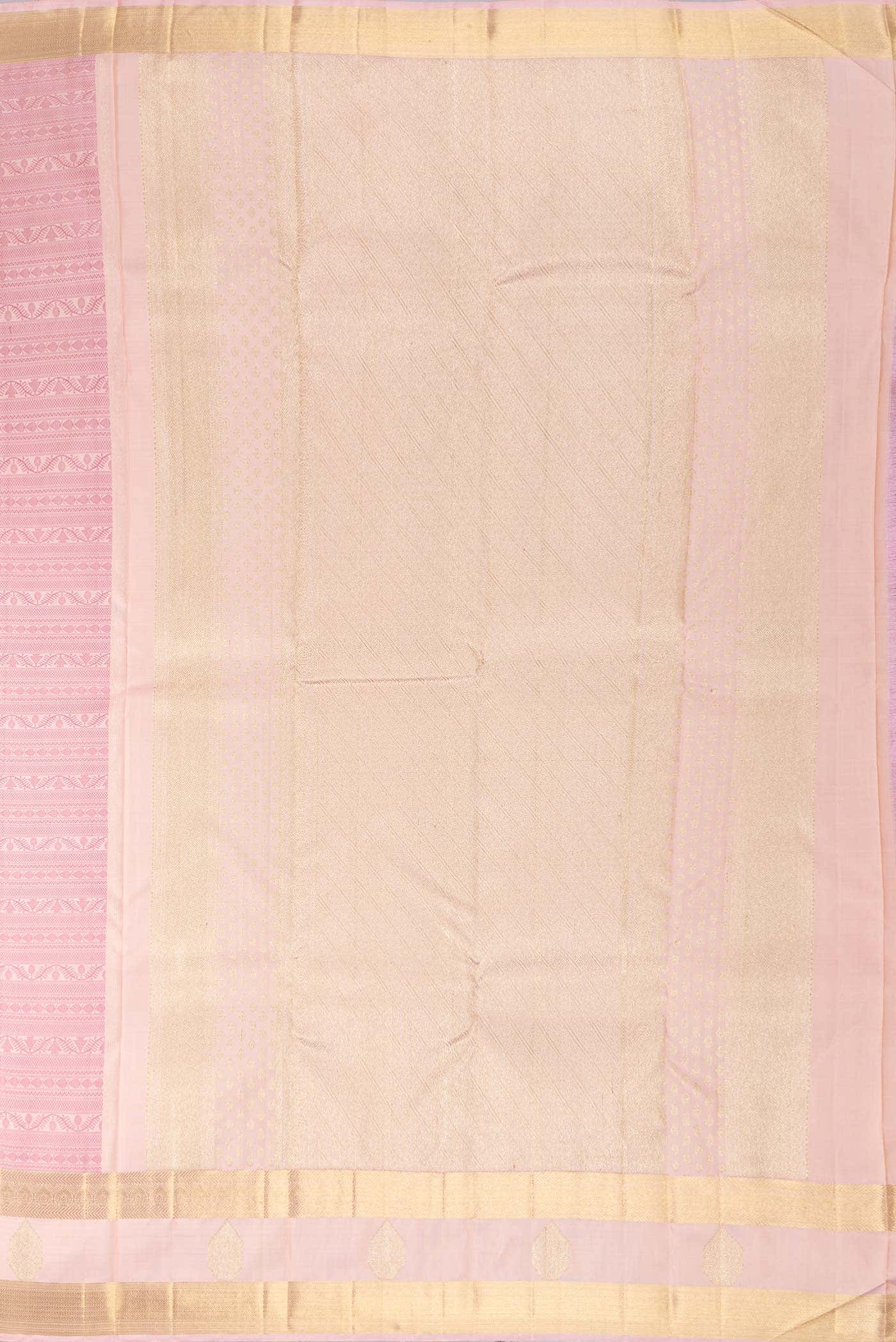 Pure Silk Pure Zari Pink Dual Tone Kanchipuram Saree