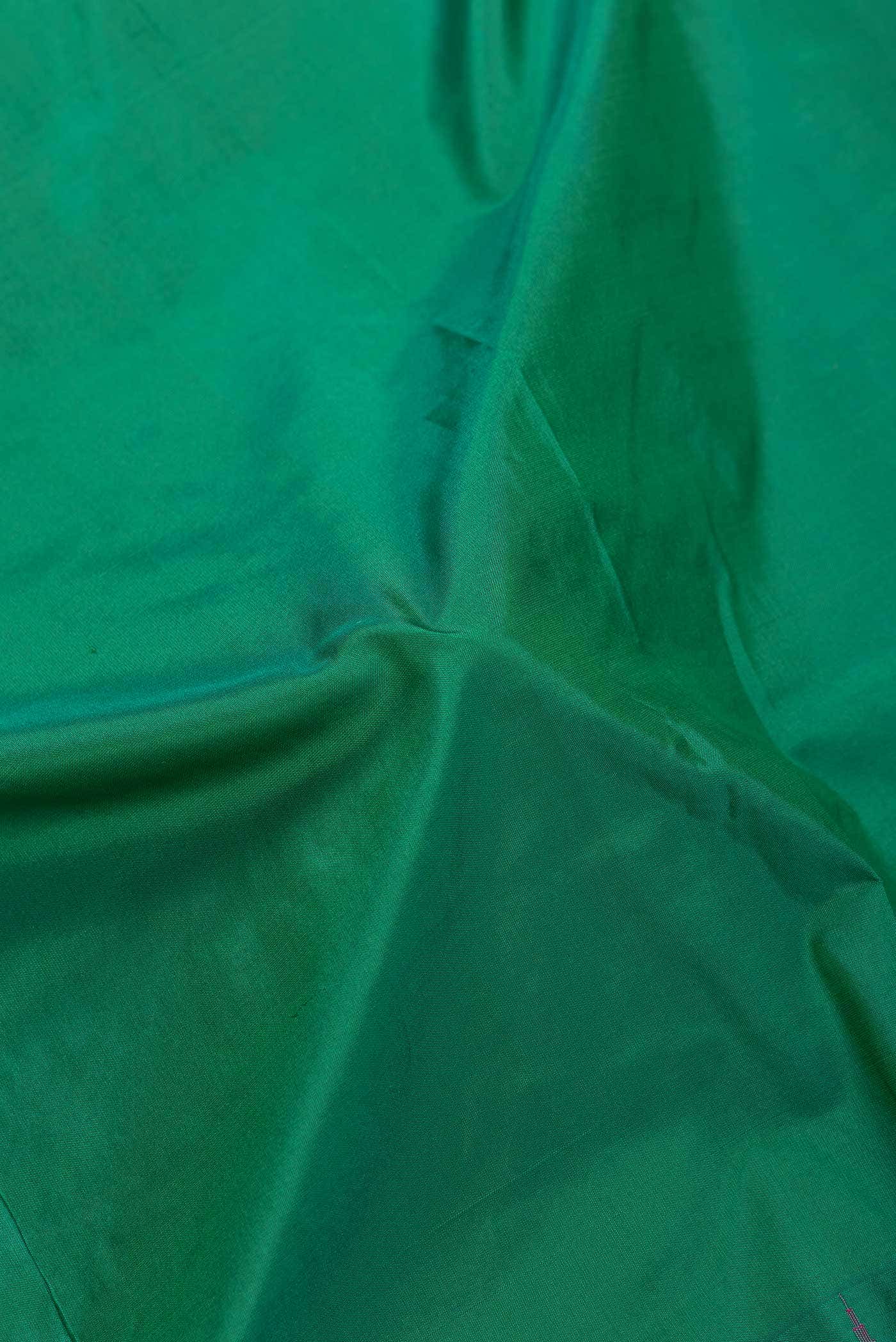 Green Dual Tone Kanchipuram Silk Saree
