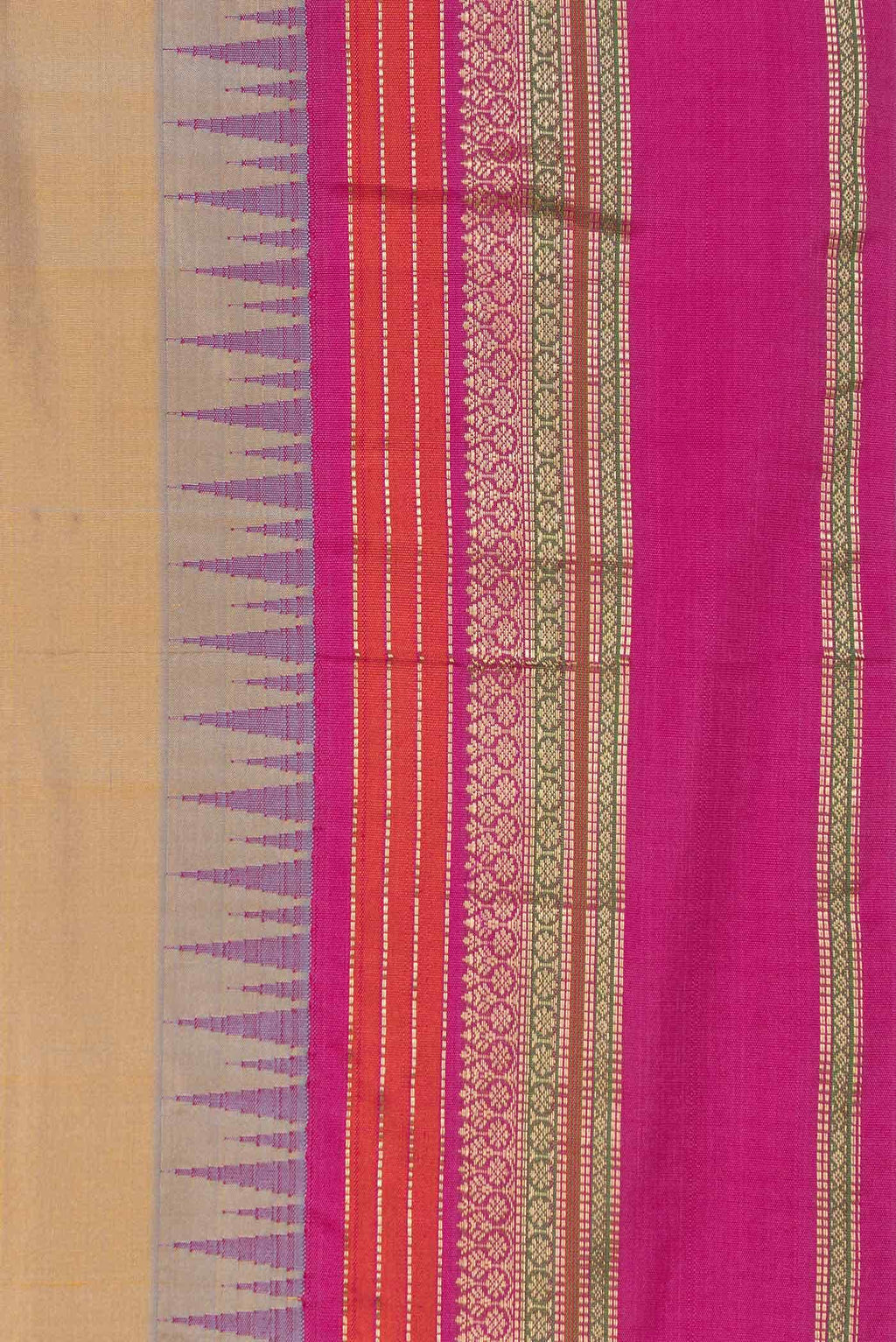 Gold Dual Tone Kanchipuram Silk Saree