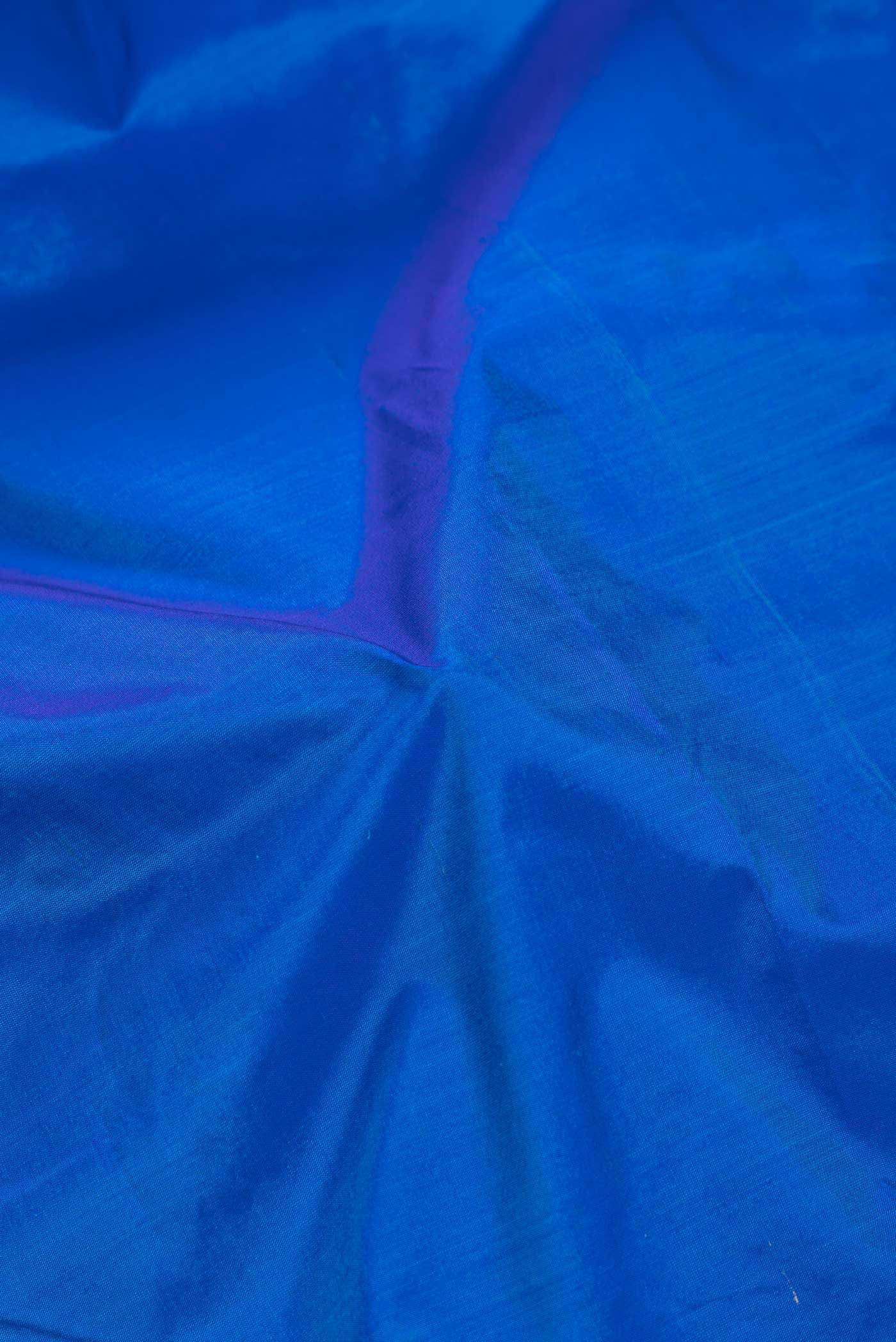 Royal Blue Dual Tone Kanchipuram Silk Saree
