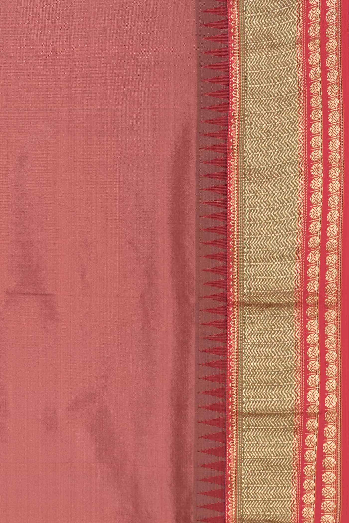 Bronze Dual Tone Kanchipuram Silk Saree