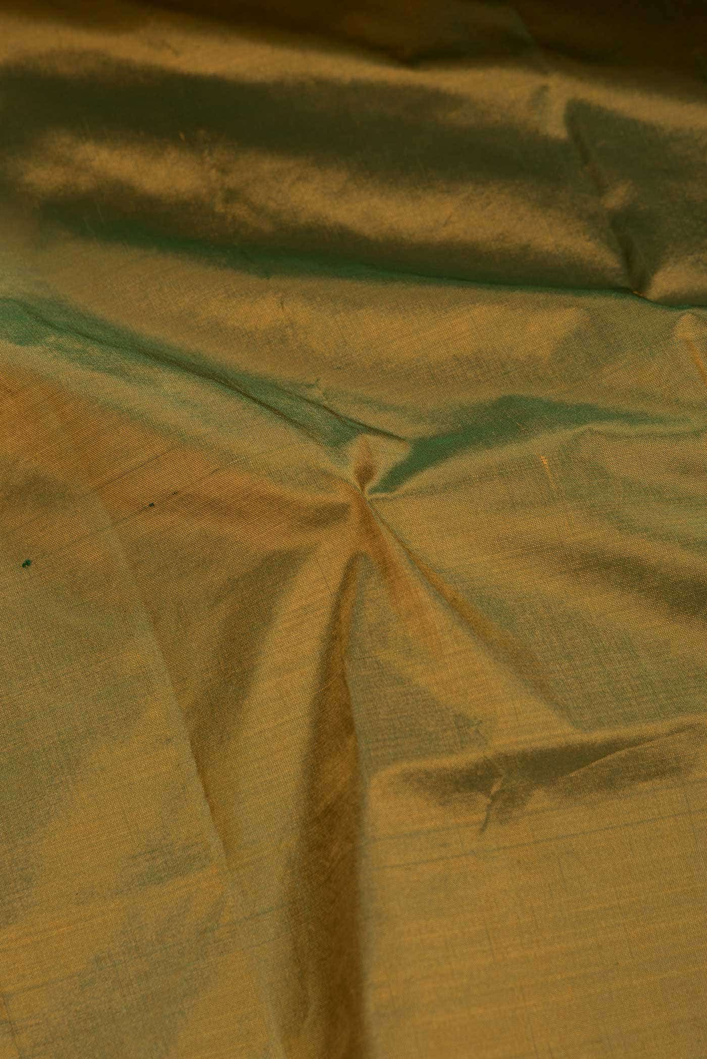 Green Dual Tone Kanchipuram Silk Saree