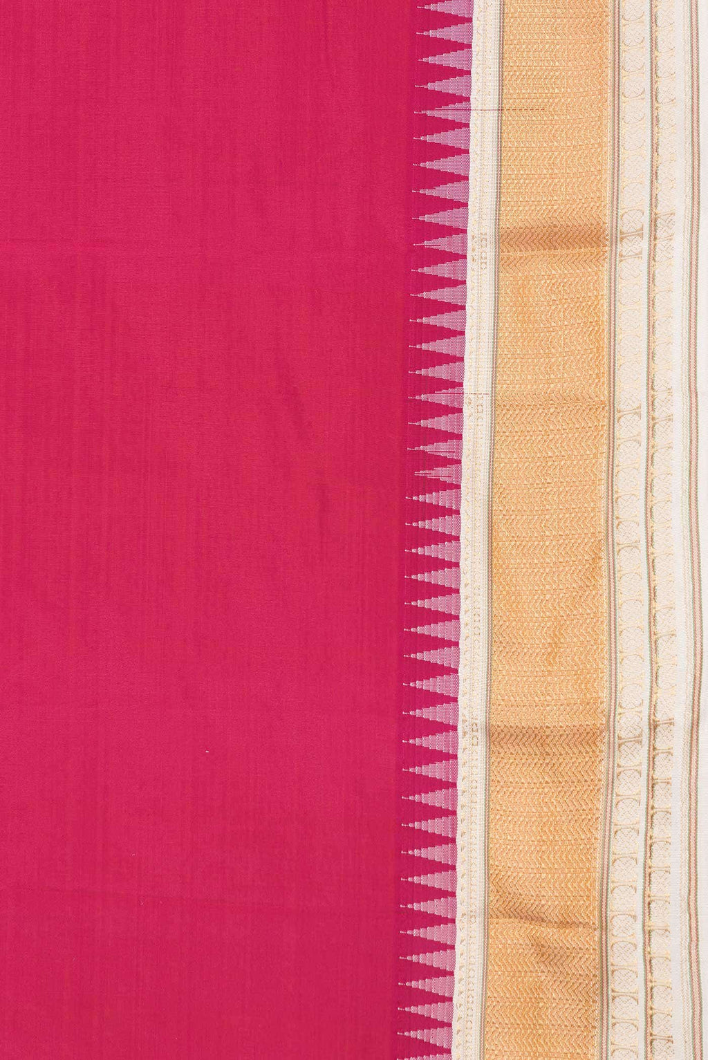 Pink Dual Tone Kanchipuram Silk Saree