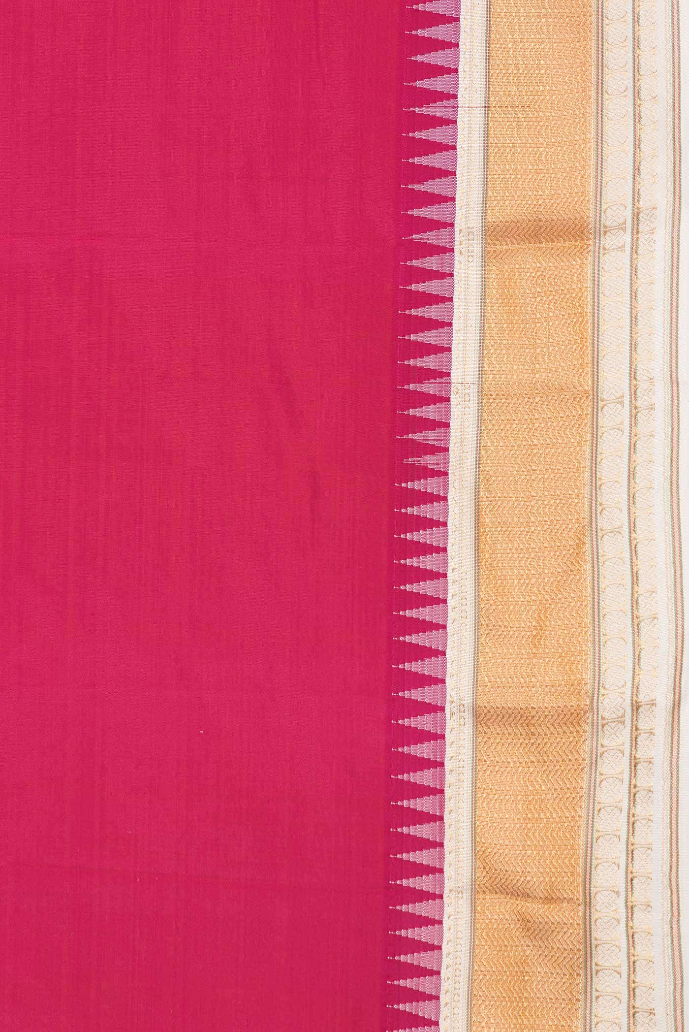 Pink Dual Tone Kanchipuram Silk Saree