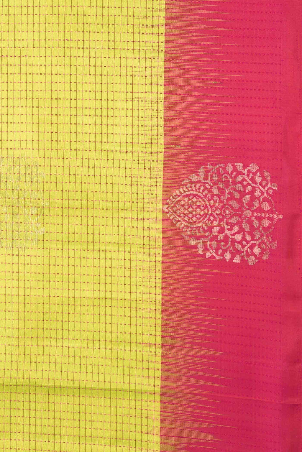 Parrot Green Dual Tone Soft Silk Saree