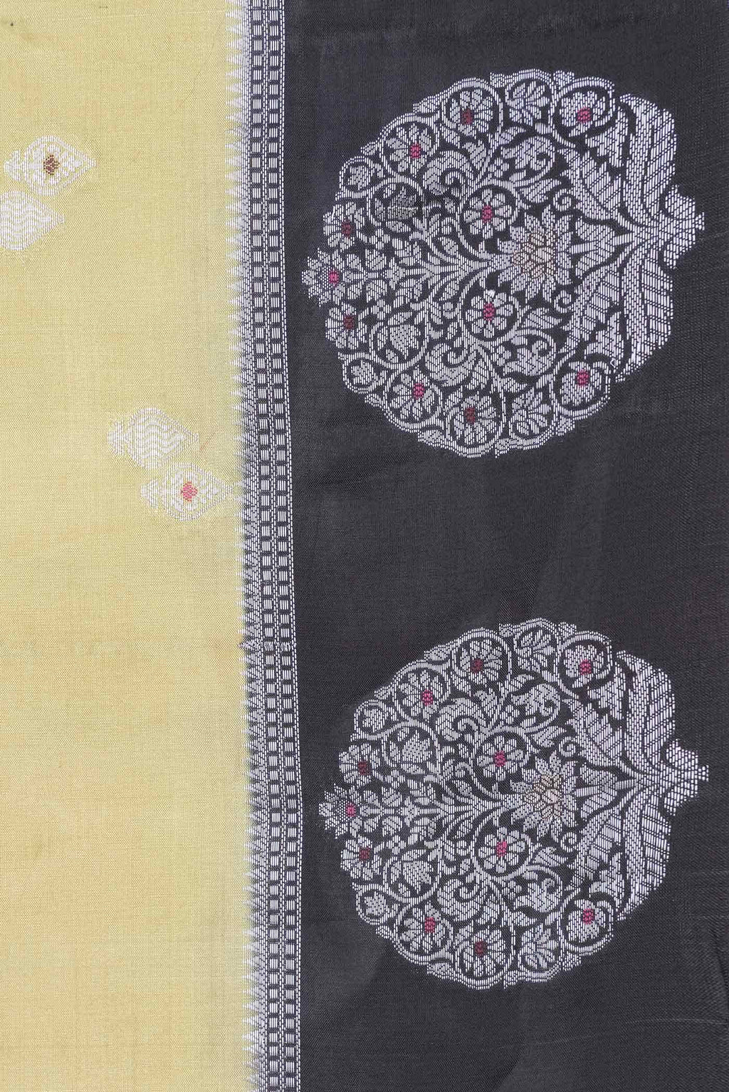 Pista Green Dual Tone Soft Silk Saree