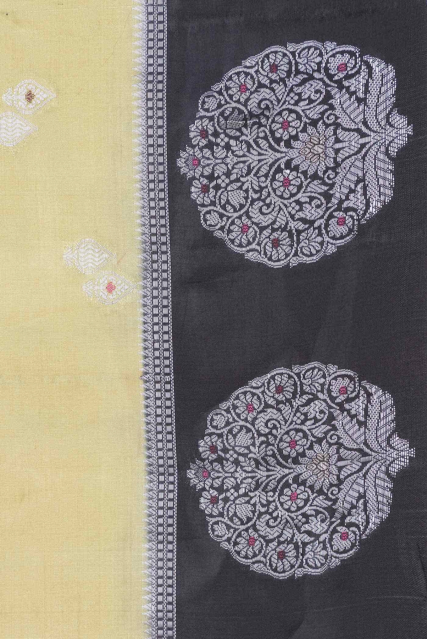 Pista Green Dual Tone Soft Silk Saree