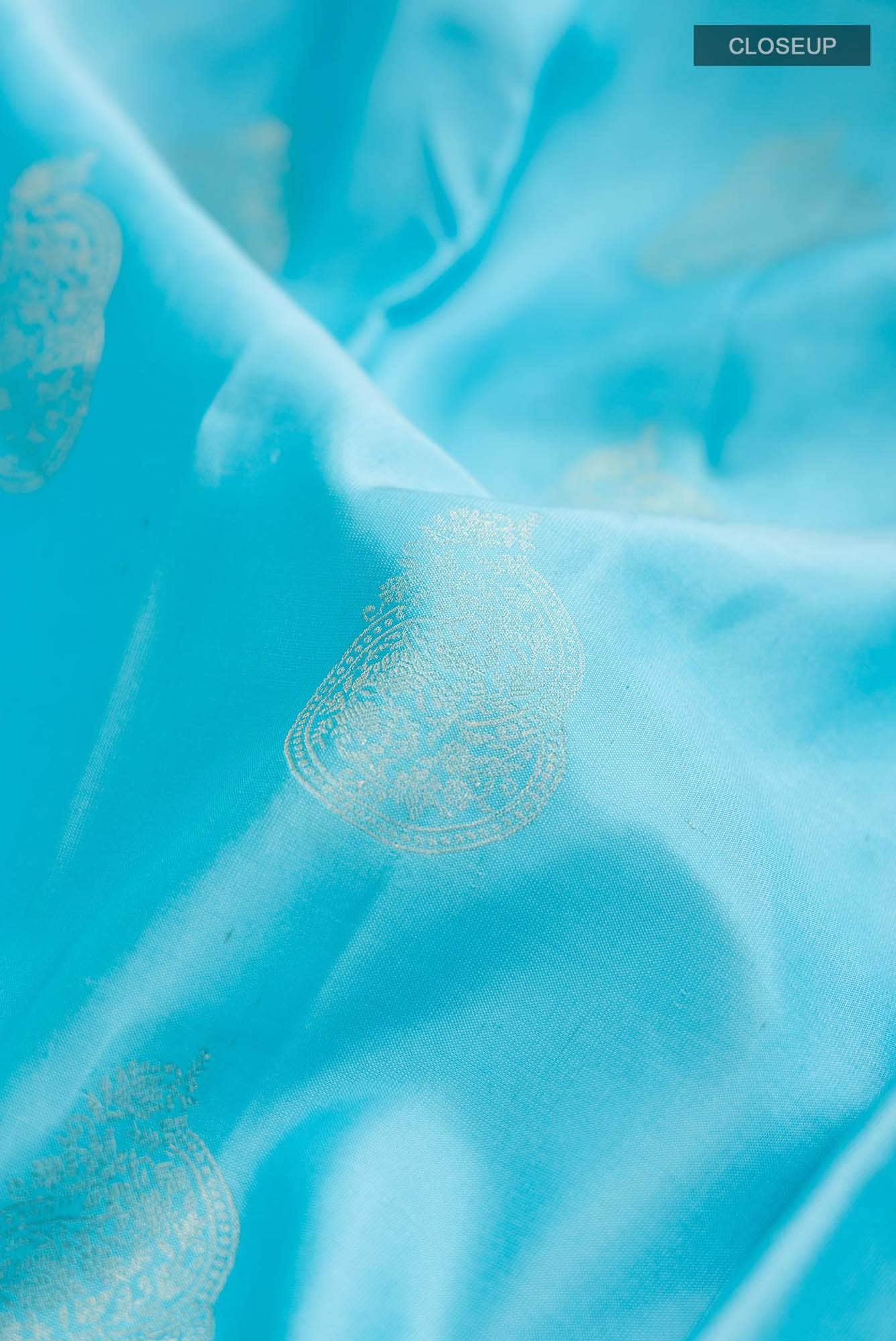 Blue Kanchipuram Silk Saree