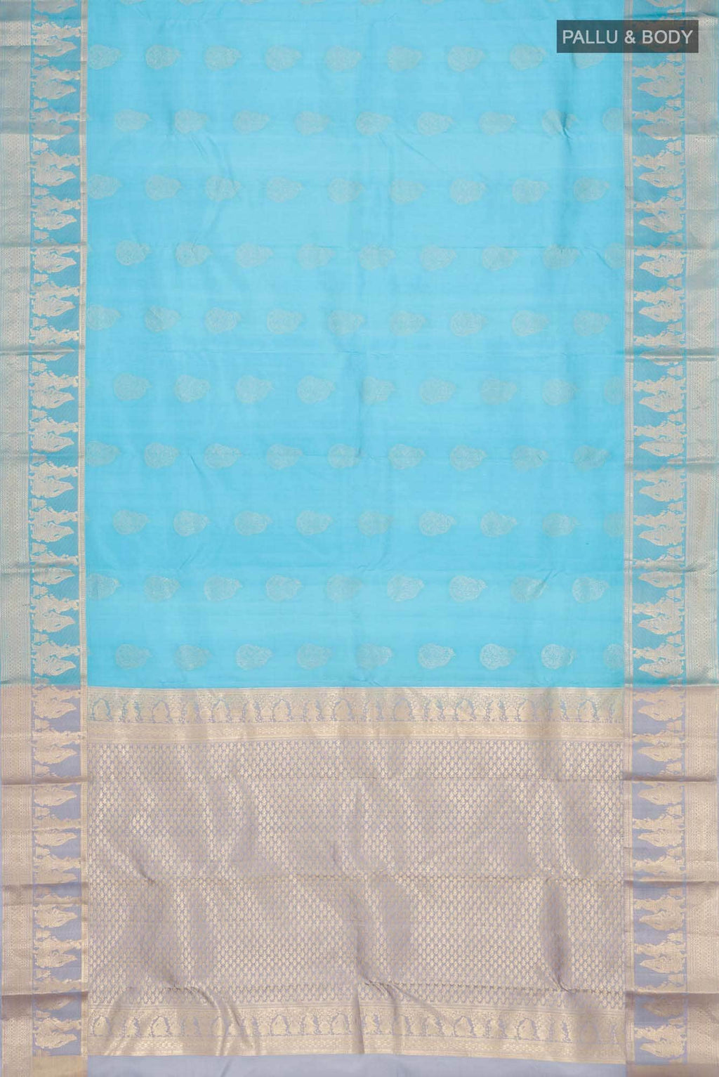 Blue Kanchipuram Silk Saree
