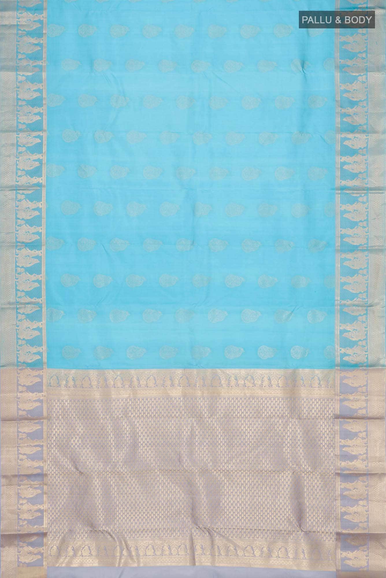 Blue Kanchipuram Silk Saree
