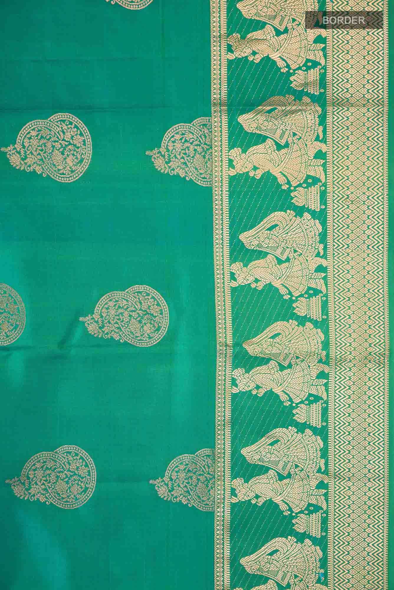 Blue Kanchipuram Silk Saree