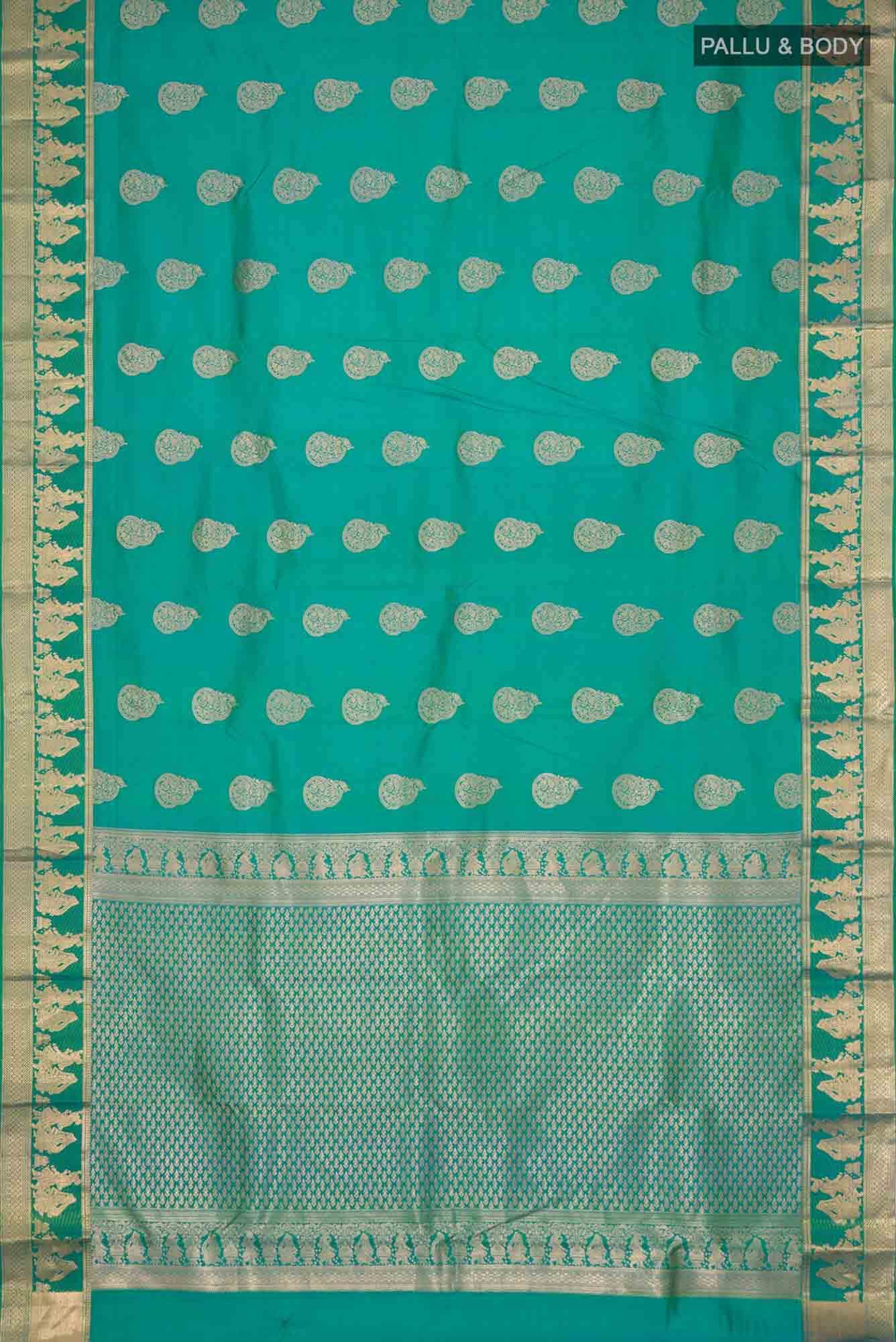Blue Kanchipuram Silk Saree