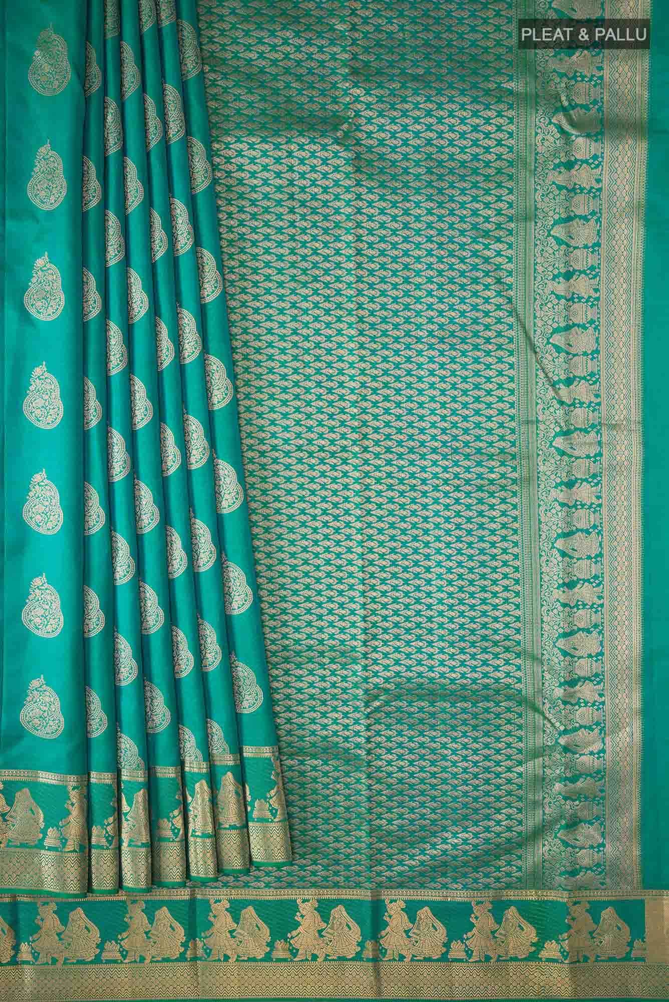 Blue Kanchipuram Silk Saree